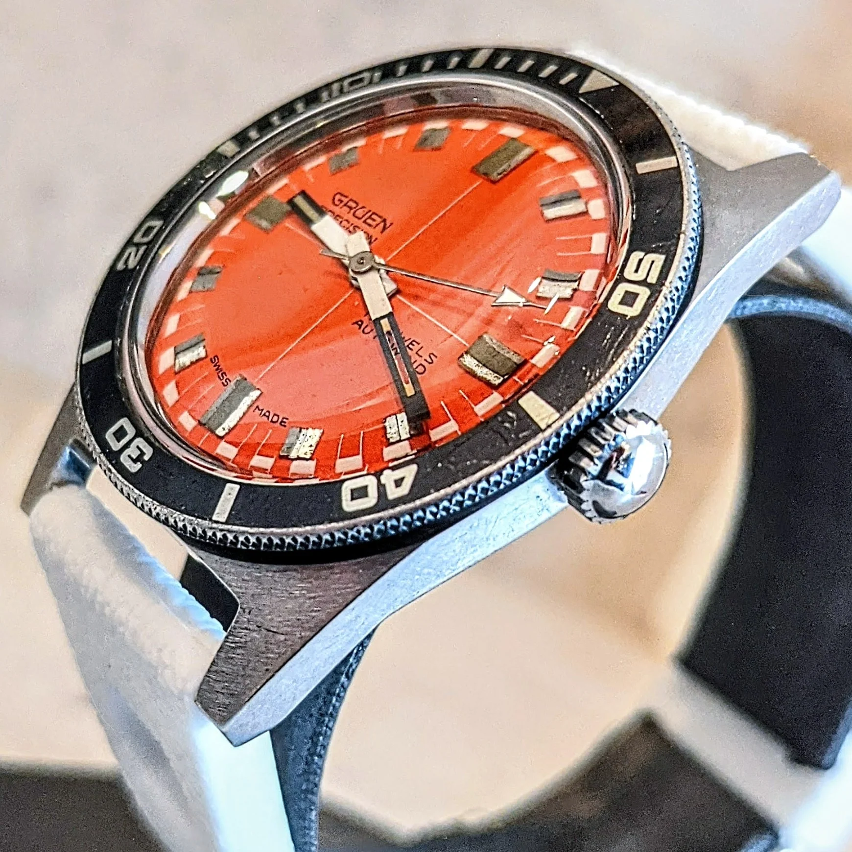 GRUEN Precision Autowind Watch -Skin Diver Wristwatch- 17 Jewels - Image 17