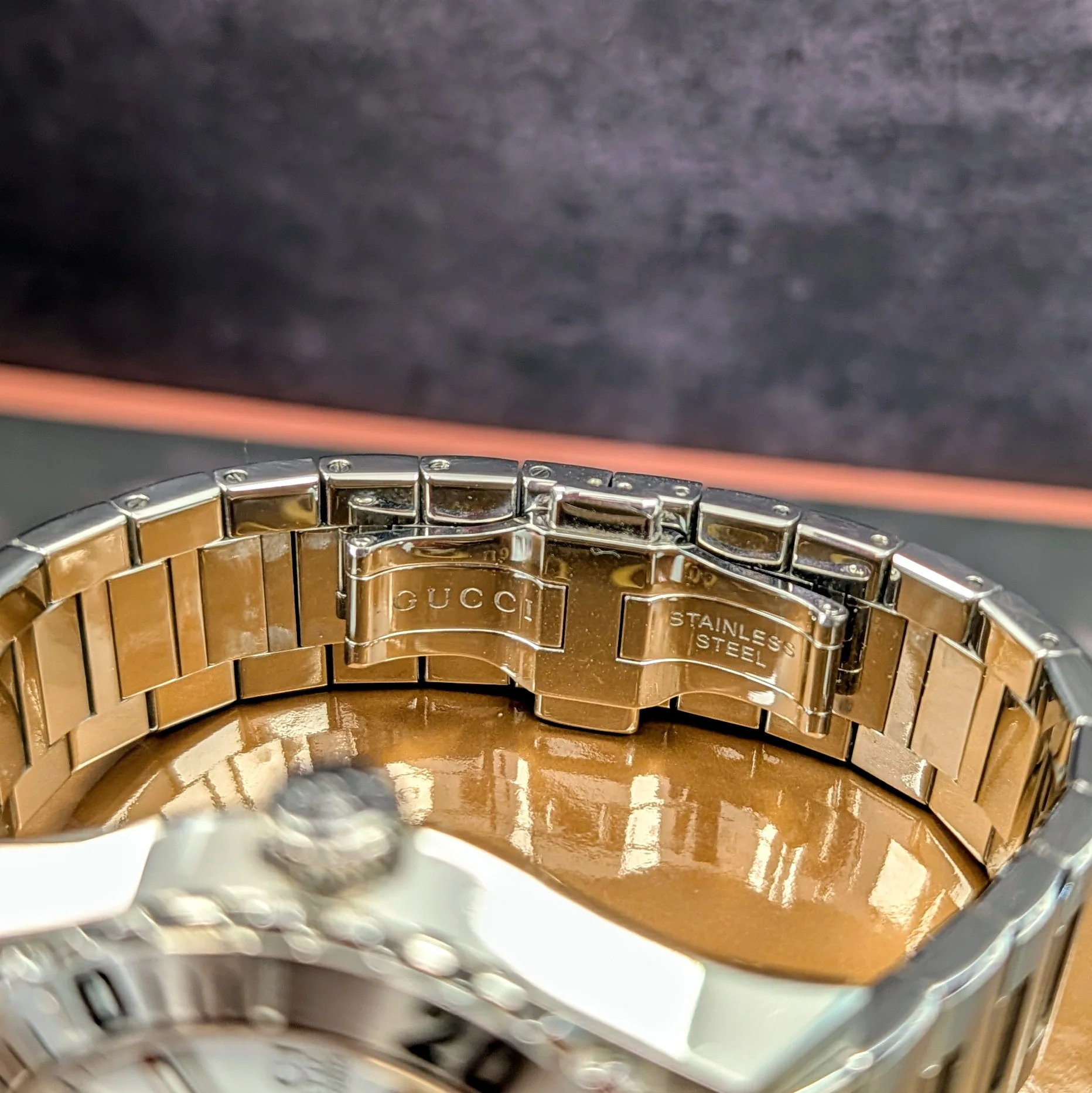 Gucci Pantheon Automatic Watch YA115212 44mm Swiss Made ALL S.S. - Full Set - Image 15