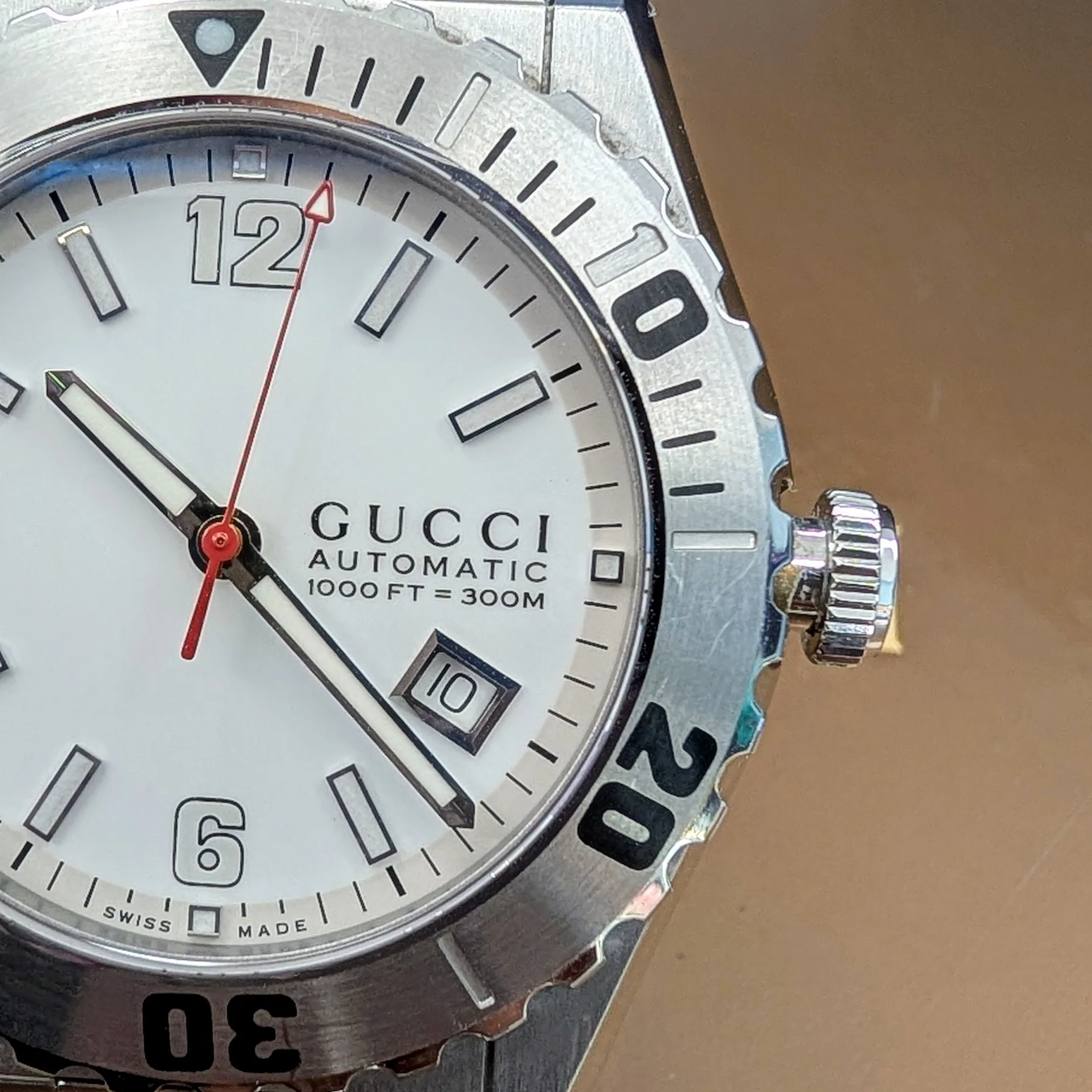 Gucci Pantheon Automatic Watch YA115212 44mm Swiss Made ALL S.S. - Full Set - Image 7
