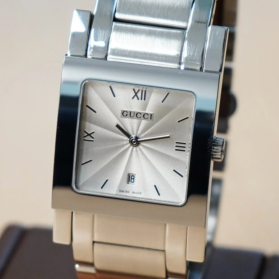 GUCCI Watch 7900 M.1 Date Indicator ALL S.S. Quartz Wristwatch Swiss Made - Image 5