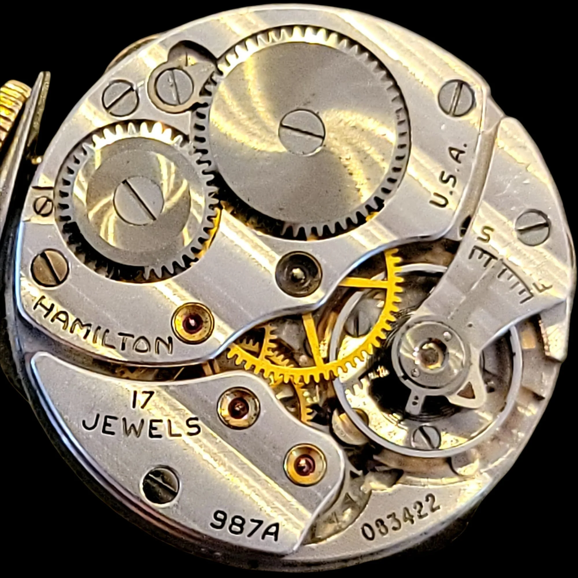 Hamilton 1939 Medwick Watch 17 Jewels Grade 987A U.S.A. Made - Image 9
