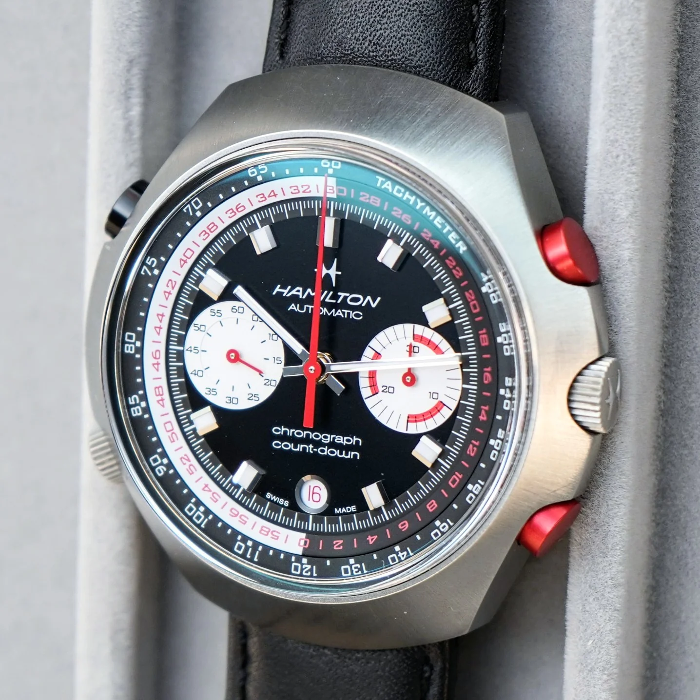 HAMILTON American Classic Chrono-Matic 50 Watch H516160 Limited Edition Automatic Wristwatch - ALL Original Box & Papers! - Image 3