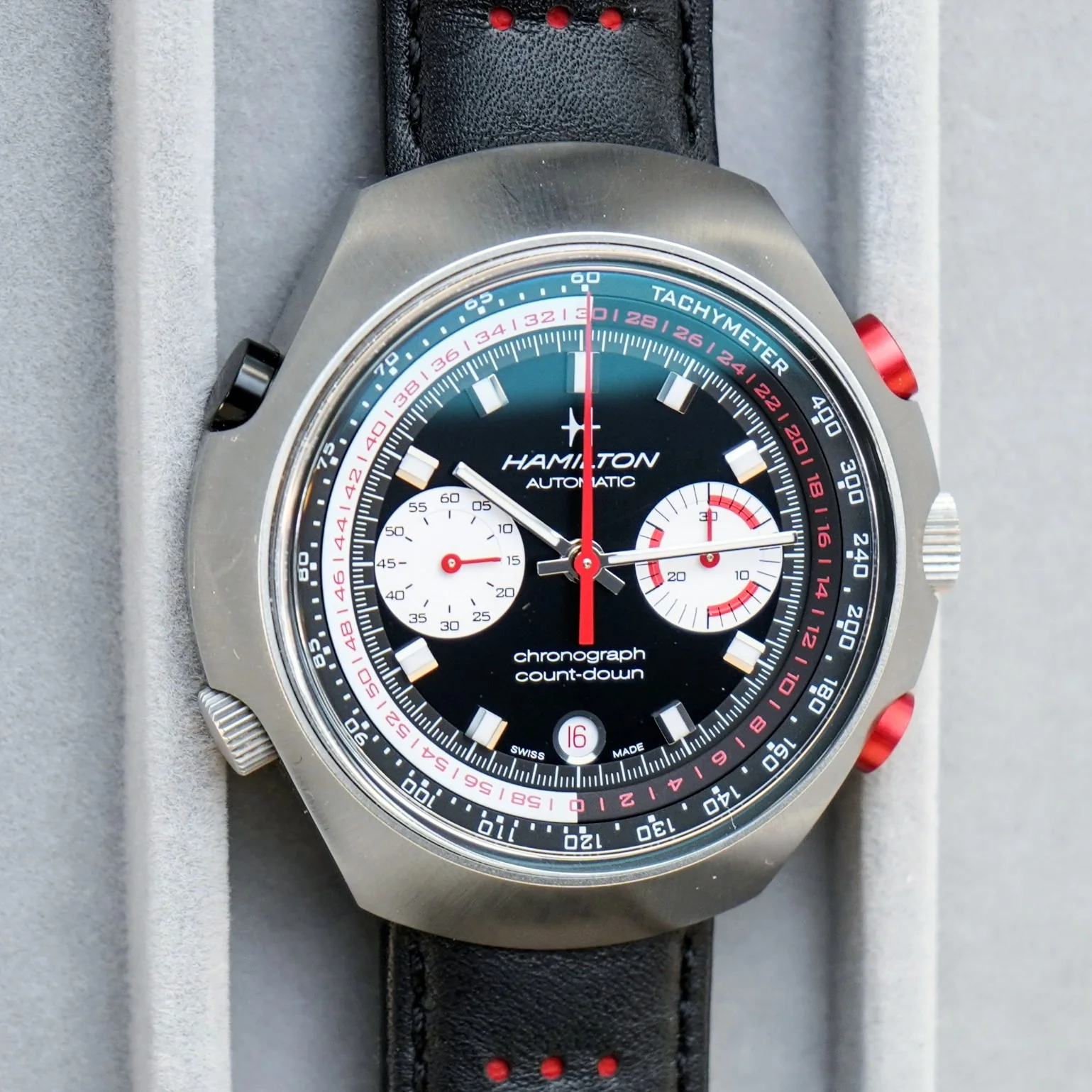 HAMILTON American Classic Chrono-Matic 50 Watch H516160 Limited Edition Automatic Wristwatch - ALL Original Box & Papers! - Image 5