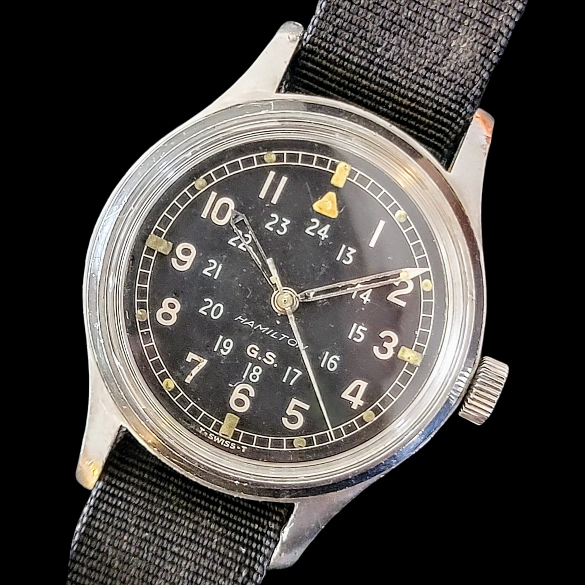 HAMILTON G.S. 24-Hour Dial British R.A.F. Pilot Wristwatch - Grade S75 S 17 Jewels - Image 10