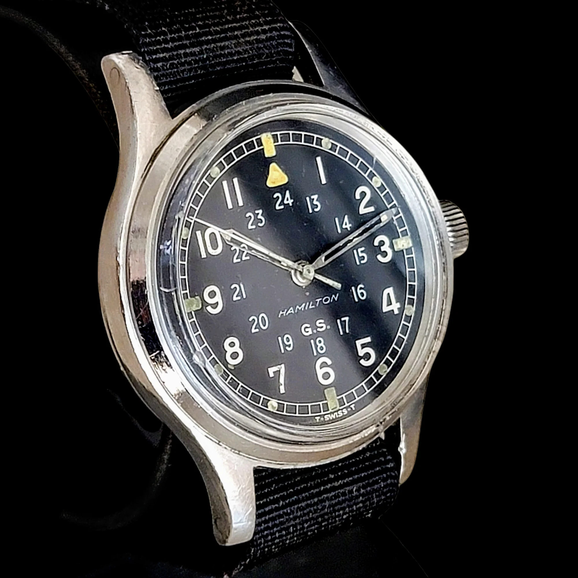 HAMILTON G.S. 24-Hour Dial British R.A.F. Pilot Wristwatch - Grade S75 S 17 Jewels - Image 15