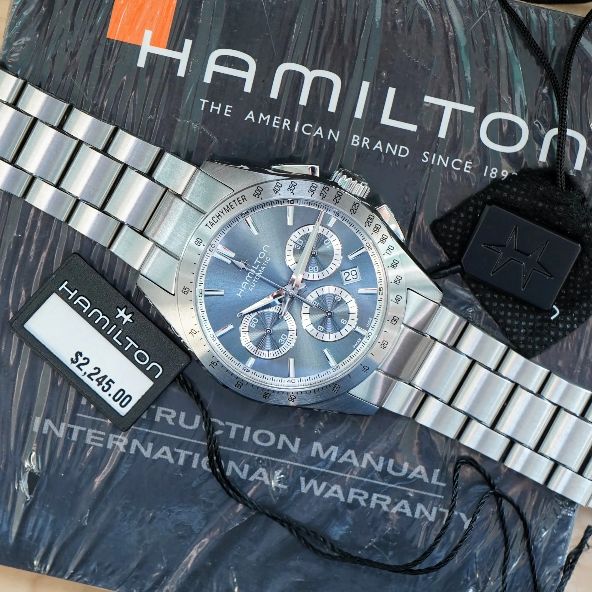 HAMILTON Jazzmaster Performer Auto Chrono Watch H36656140 42mm Automatic Wristwatch - Image 12