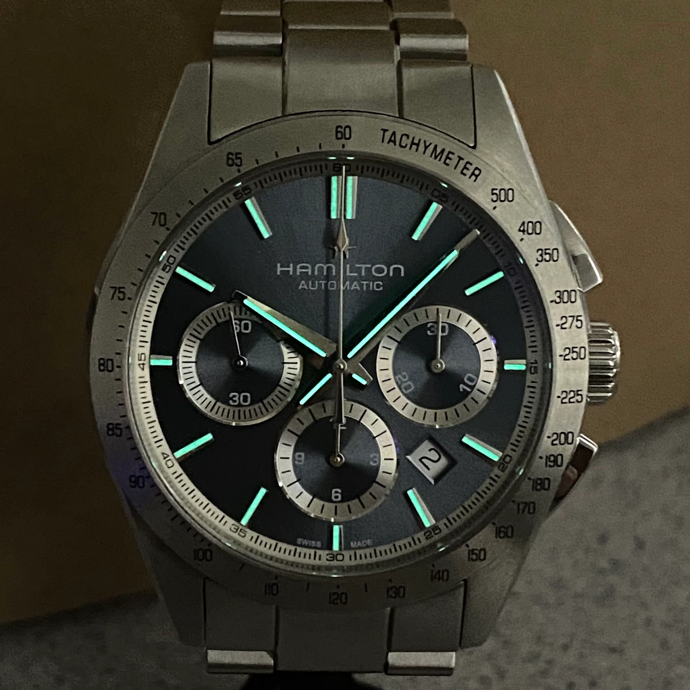 HAMILTON Jazzmaster Performer Auto Chrono Watch H36656140 42mm Automatic Wristwatch - Image 20