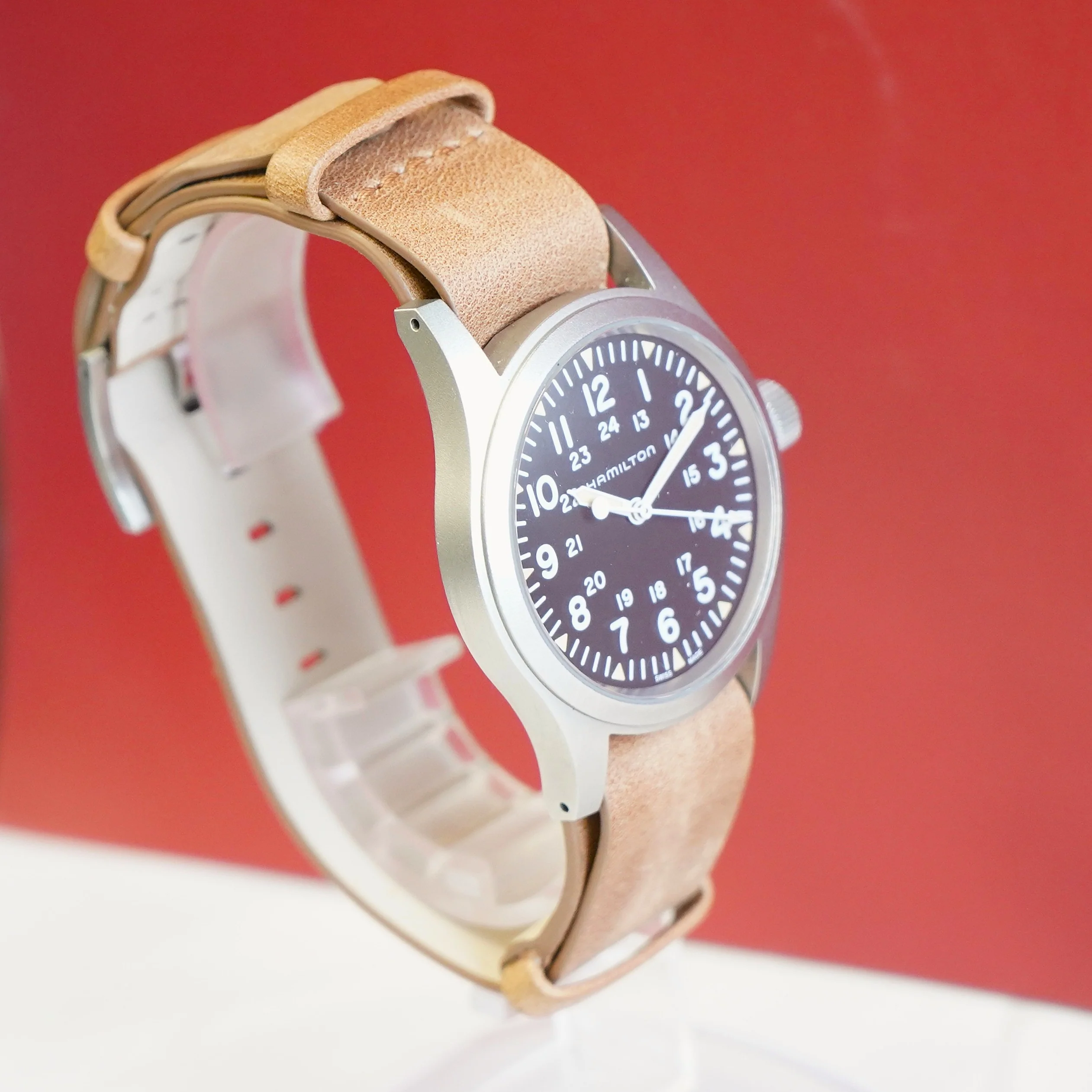 Hamilton Khaki Field Mechanical Watch H694390 38mm S.S. ALL Original - 2-Box & Papers - Image 4