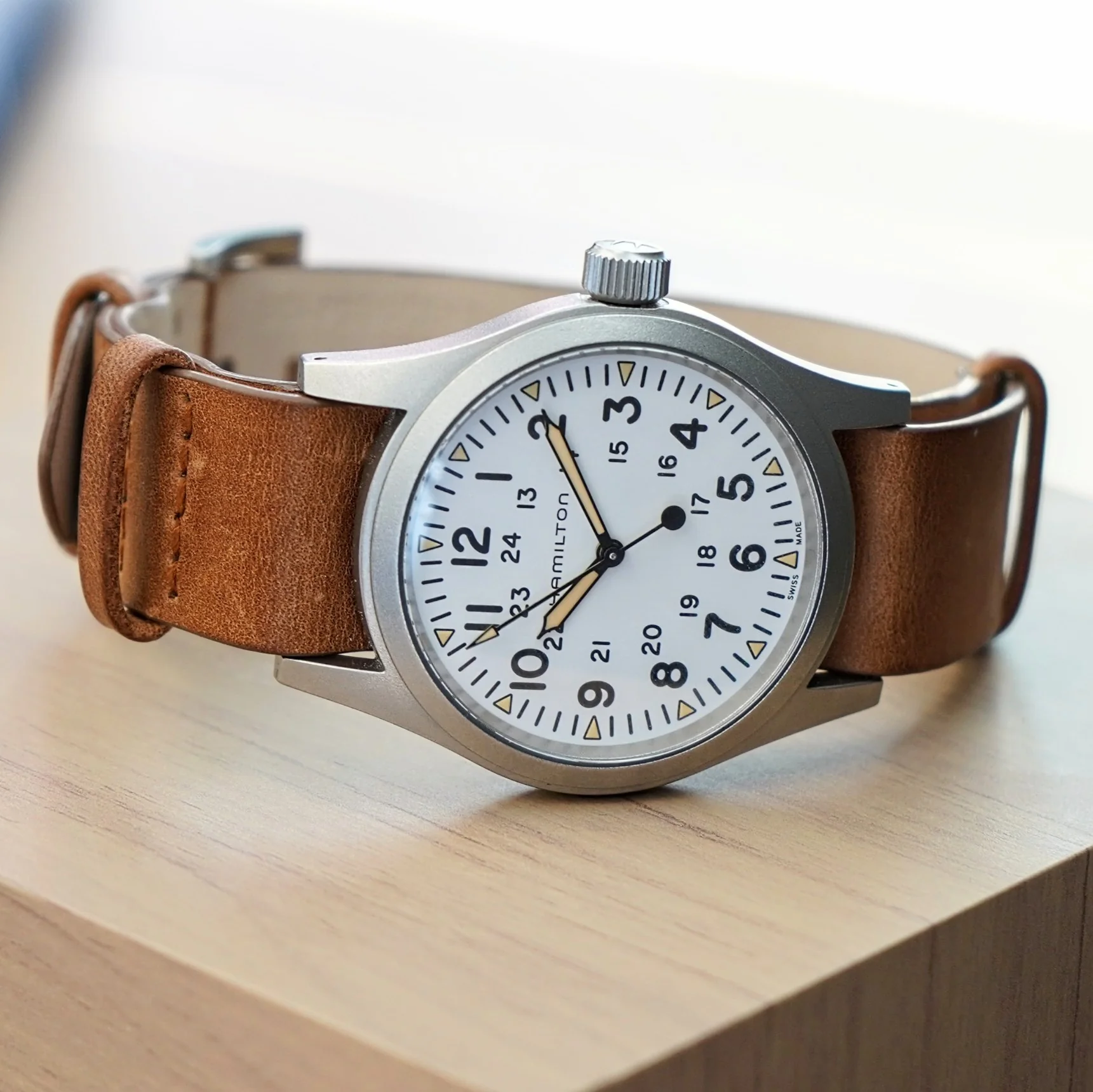 HAMILTON Khaki Field Mechanical Watch H69439511 38mm S.S. Wristwatch - ALL Original 2-Box, Tag & Papers! - Image 7
