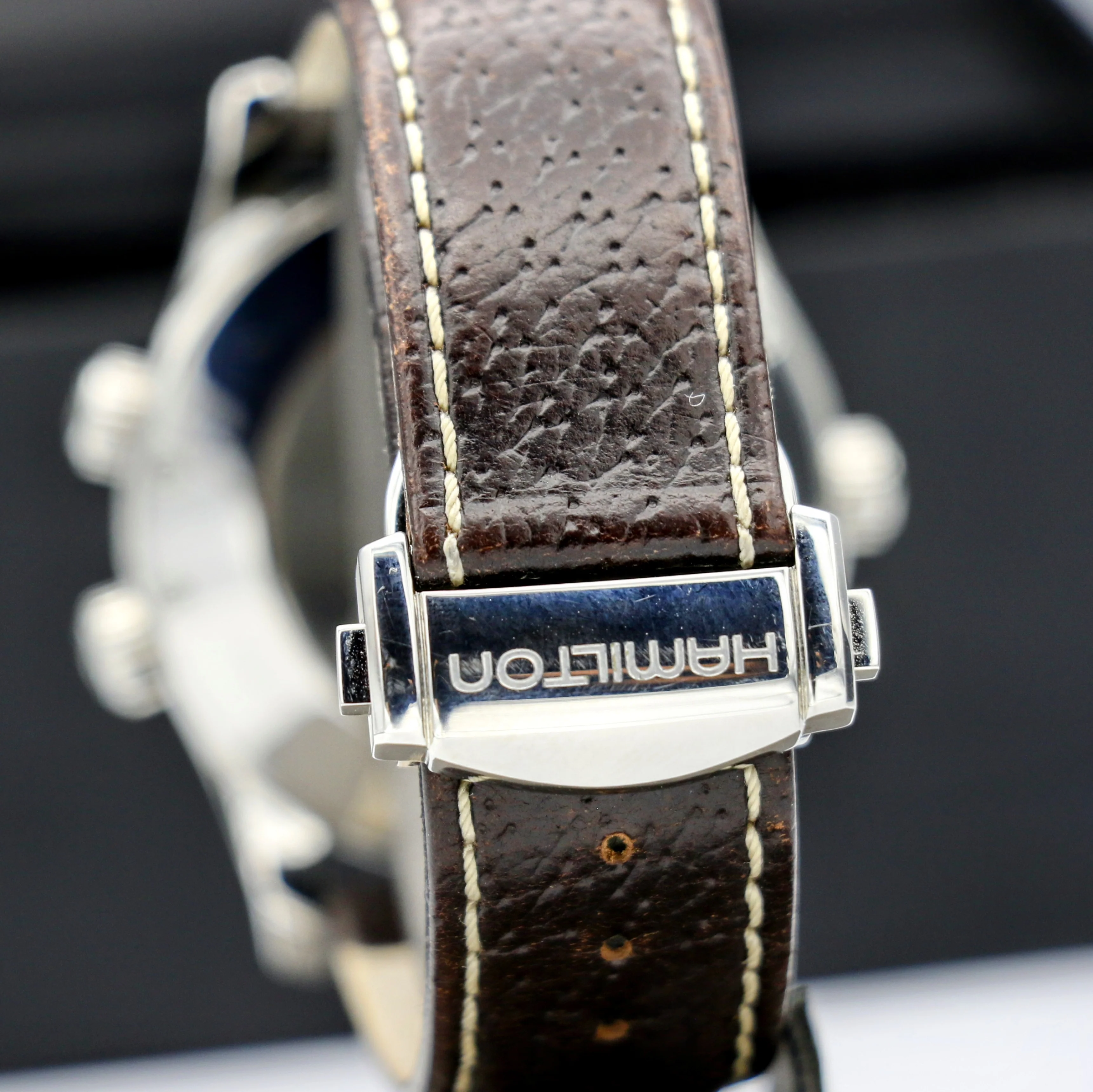 HAMILTON Khaki Skymaster Pilot GMT Automatic Wristwatch Swiss Original Box - Image 9