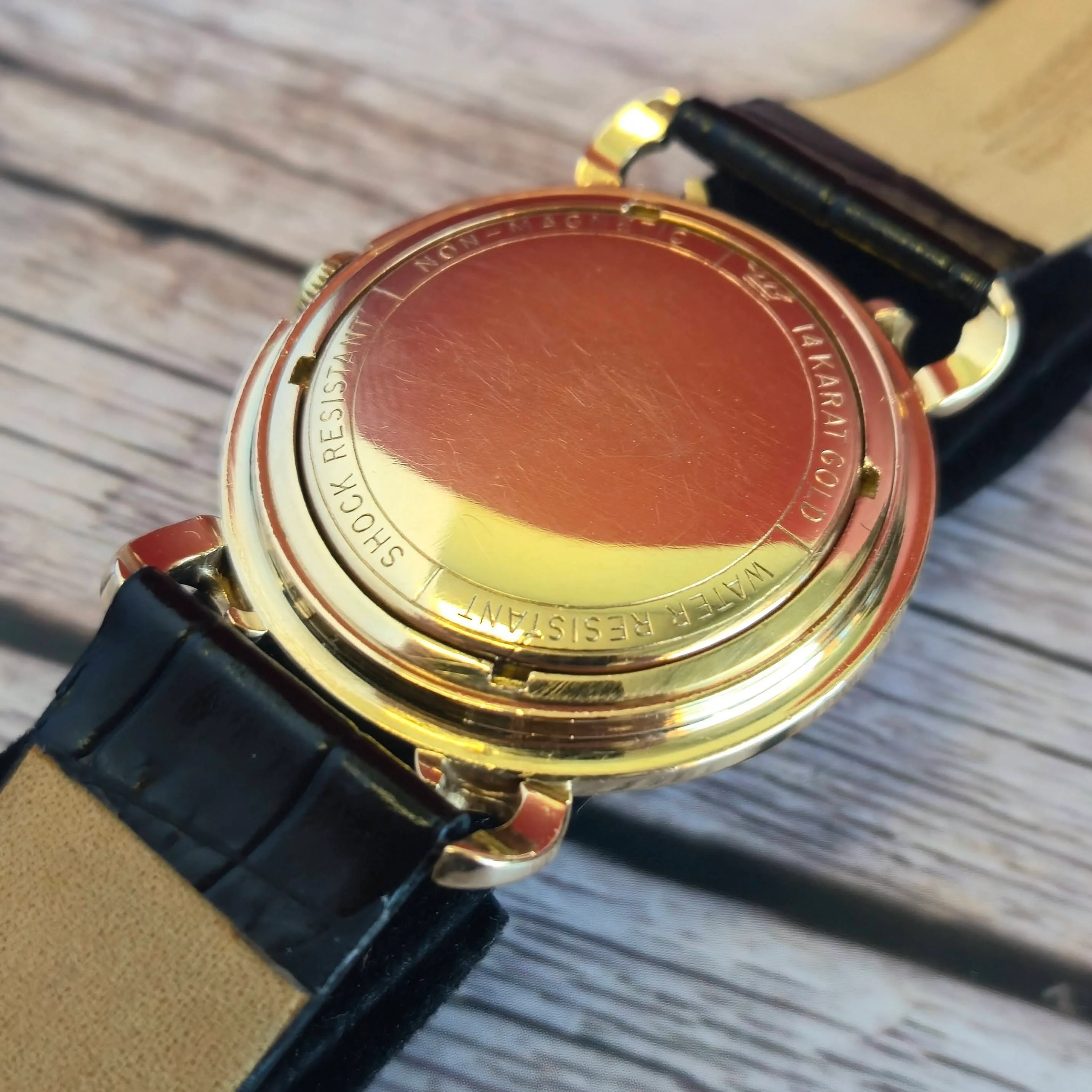 Vintage Hampden Automatic Watch Cal. AS 1361N 21 Jewels Fancy Lugs 14K Gold Wristwatch - Image 11