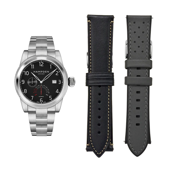 HAMPDEN MODEL 1: Sullivan Automatic Watch Power Reserve & Date Indicator Wristwatch - Image 10