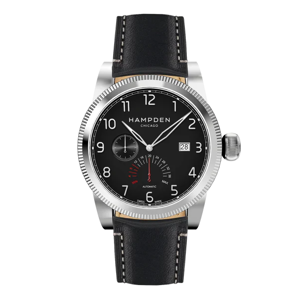 HAMPDEN MODEL 1: Sullivan Automatic Watch Power Reserve & Date Indicator Wristwatch - Image 11