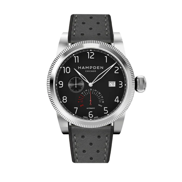 HAMPDEN MODEL 1: Sullivan Automatic Watch Power Reserve & Date Indicator Wristwatch - Image 12