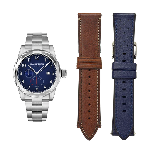 HAMPDEN MODEL 1: Sullivan Automatic Watch Power Reserve & Date Indicator Wristwatch - Image 15