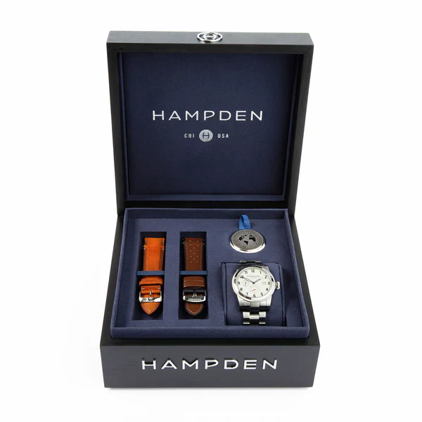 HAMPDEN MODEL 1: Sullivan Automatic Watch Power Reserve & Date Indicator Wristwatch - Image 6