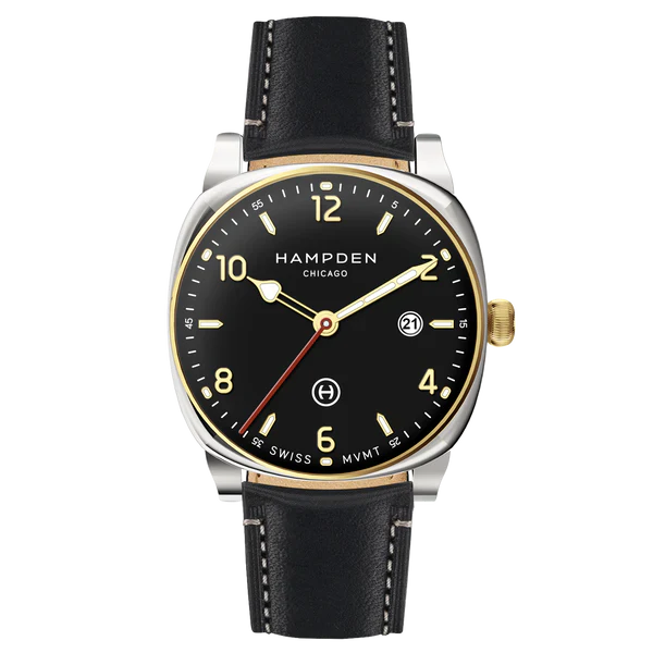 HAMPDEN MODEL 2: Algren Watch Cushion Case Date Indicator Stainless Steel Wristwatch - Image 11