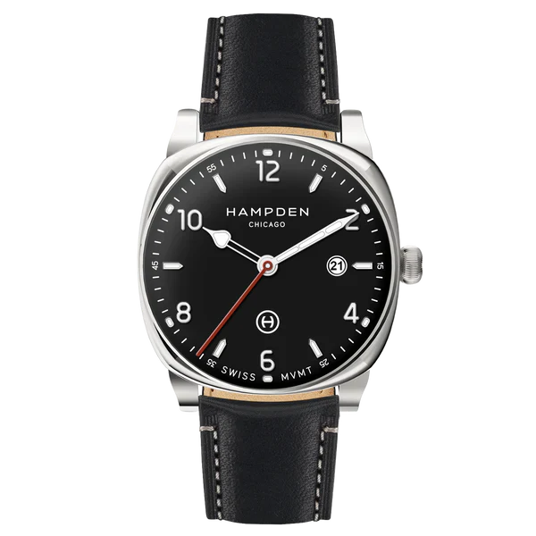 HAMPDEN MODEL 2: Algren Watch Cushion Case Date Indicator Stainless Steel Wristwatch - Image 13