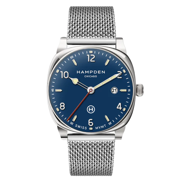 HAMPDEN MODEL 2: Algren Watch Cushion Case Date Indicator Stainless Steel Wristwatch - Image 14