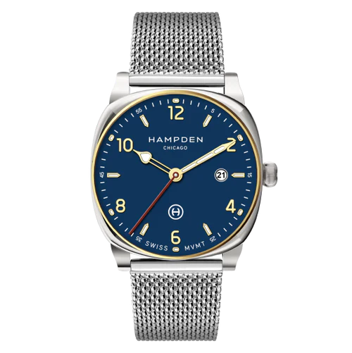 HAMPDEN MODEL 2: Algren Watch Cushion Case Date Indicator Stainless Steel Wristwatch - Image 15