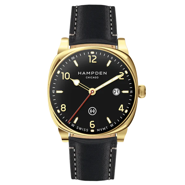 HAMPDEN MODEL 2: Algren Watch Cushion Case Date Indicator Stainless Steel Wristwatch - Image 9