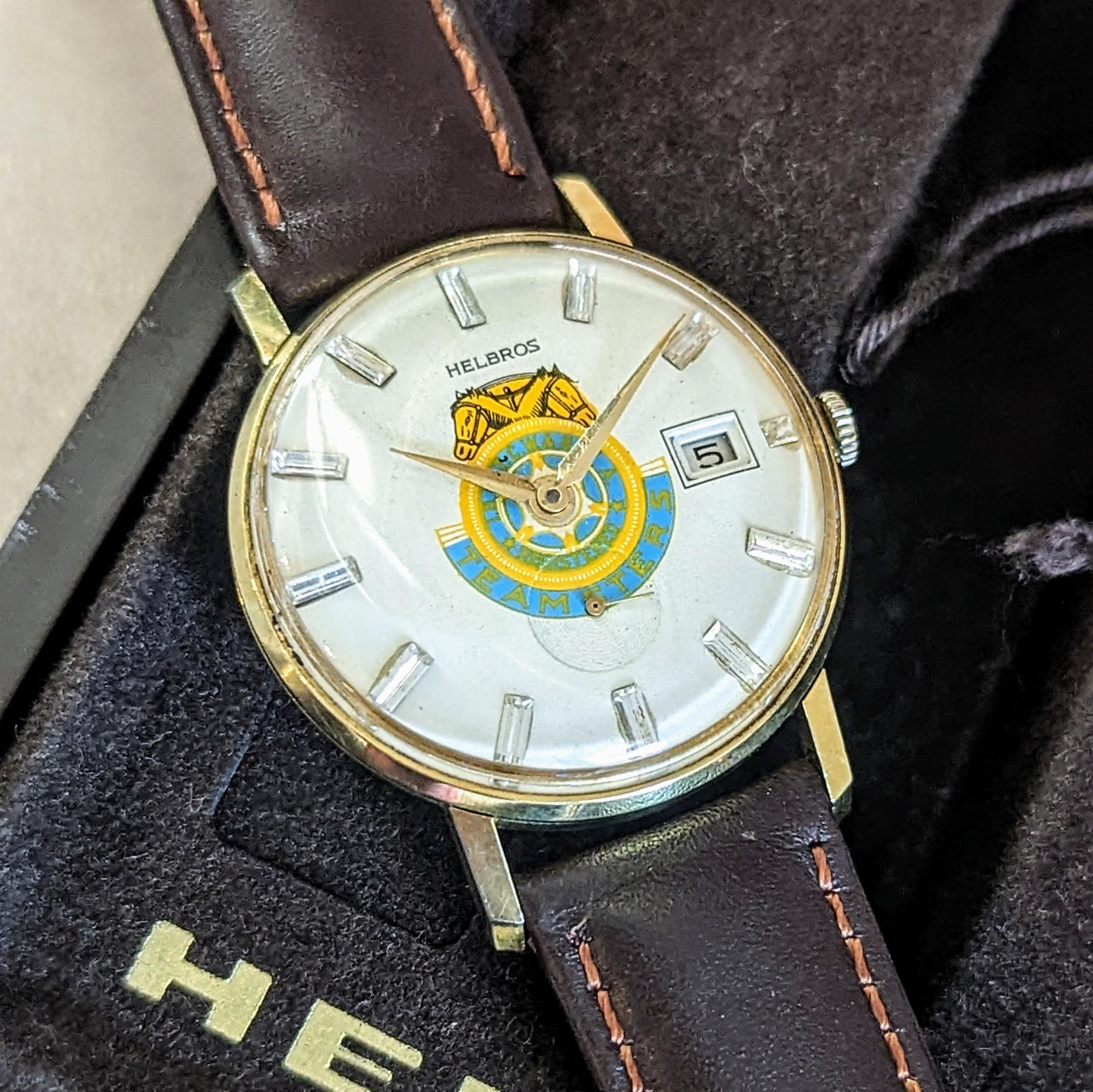 HELBROS International Brotherhood of Teamster Watch Manual Wristwatch - In BOX! - Image 10