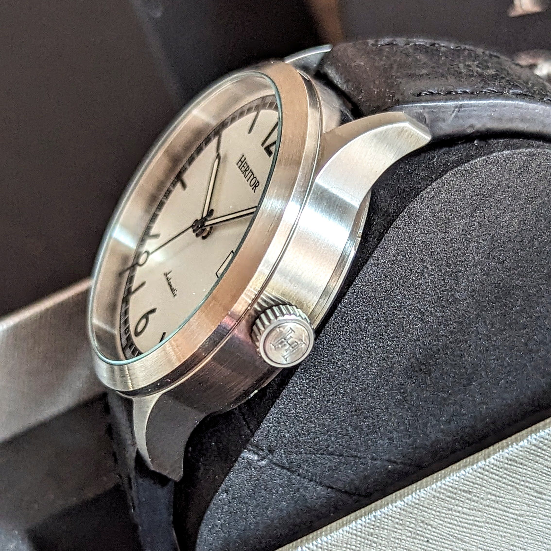 HERITOR Automatic Wristwatch Cal. H35 24 Jewels Display Back Watch - IN BOX! - Image 4