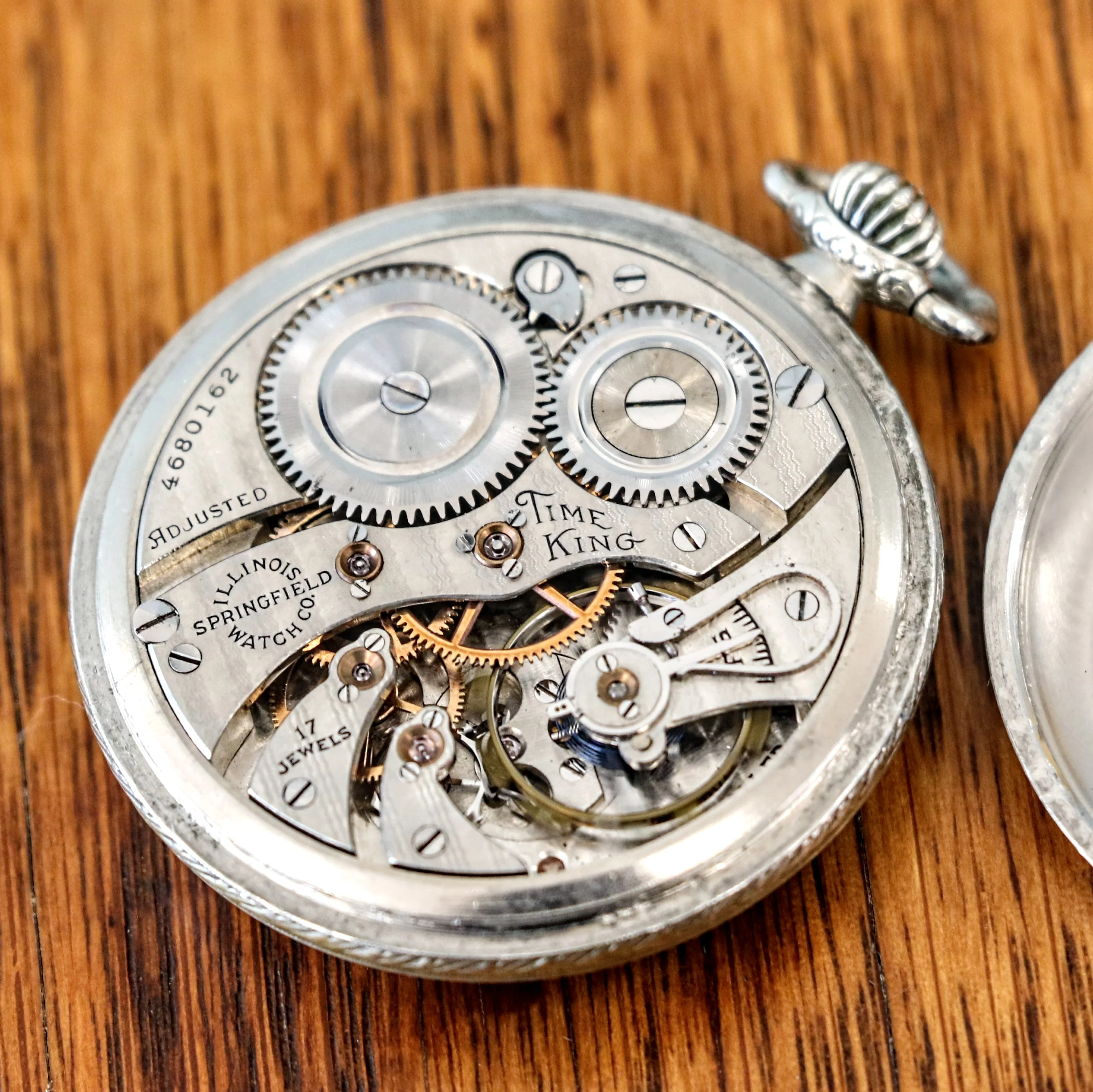 1925 ILLINOIS Time King Pocket Watch Size 12s 17 Jewels Grade 405 U.S.A. Made Art Deco Watch - Image 11
