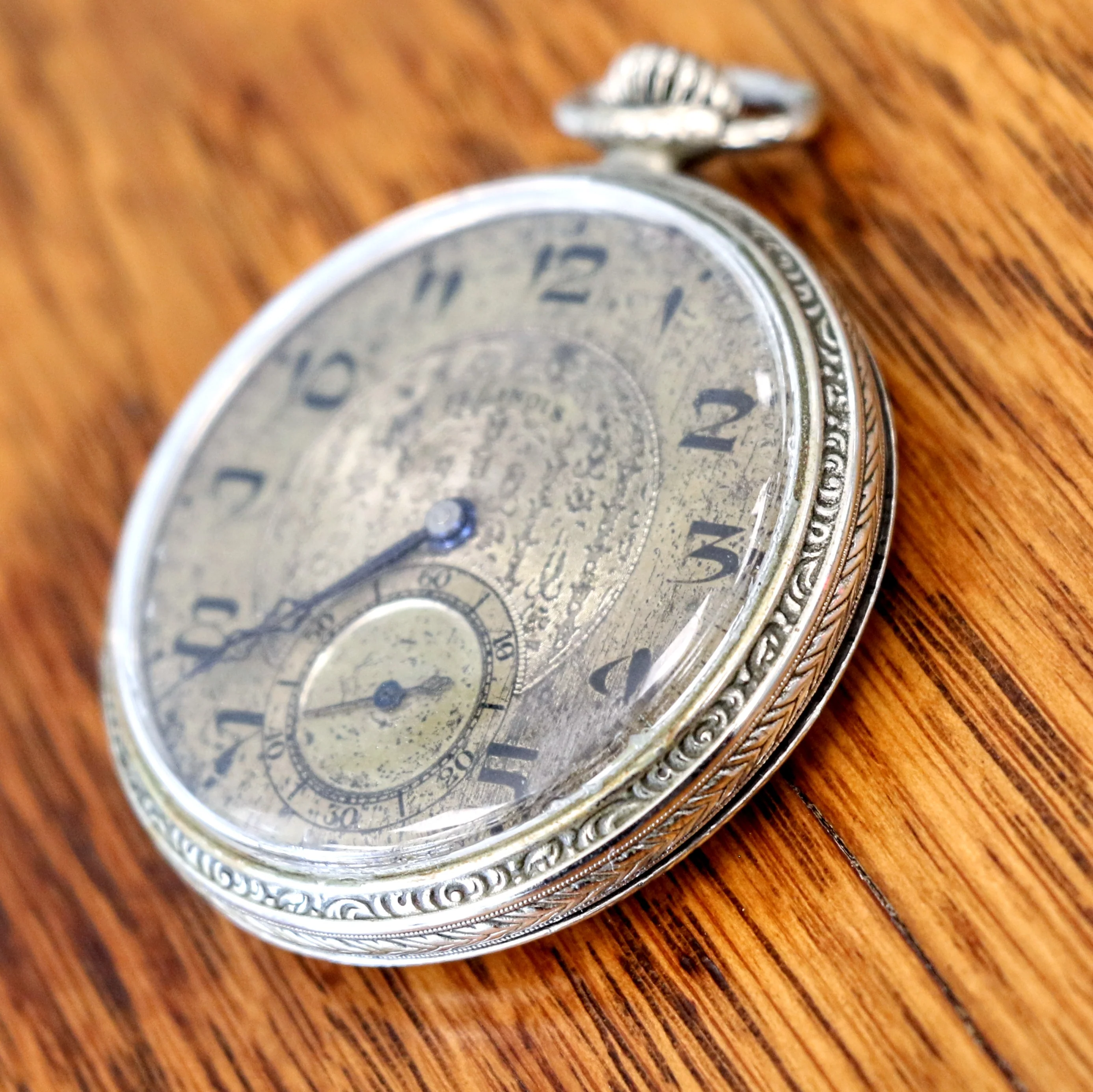 1925 ILLINOIS Time King Pocket Watch Size 12s 17 Jewels Grade 405 U.S.A. Made Art Deco Watch - Image 6