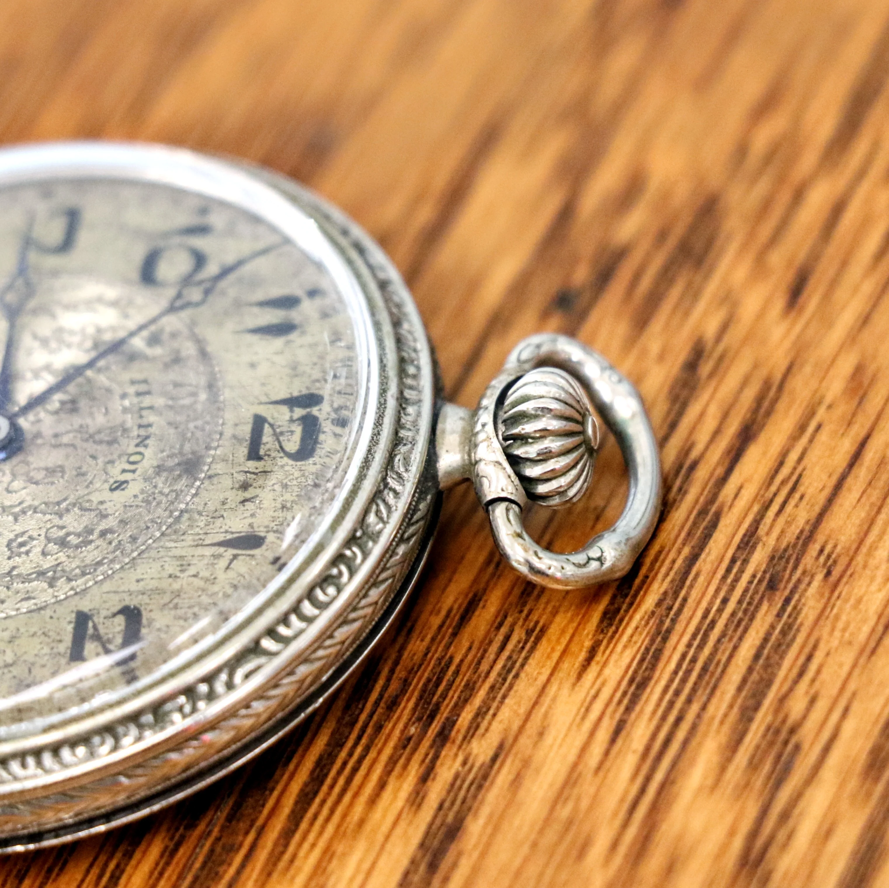 1925 ILLINOIS Time King Pocket Watch Size 12s 17 Jewels Grade 405 U.S.A. Made Art Deco Watch - Image 9