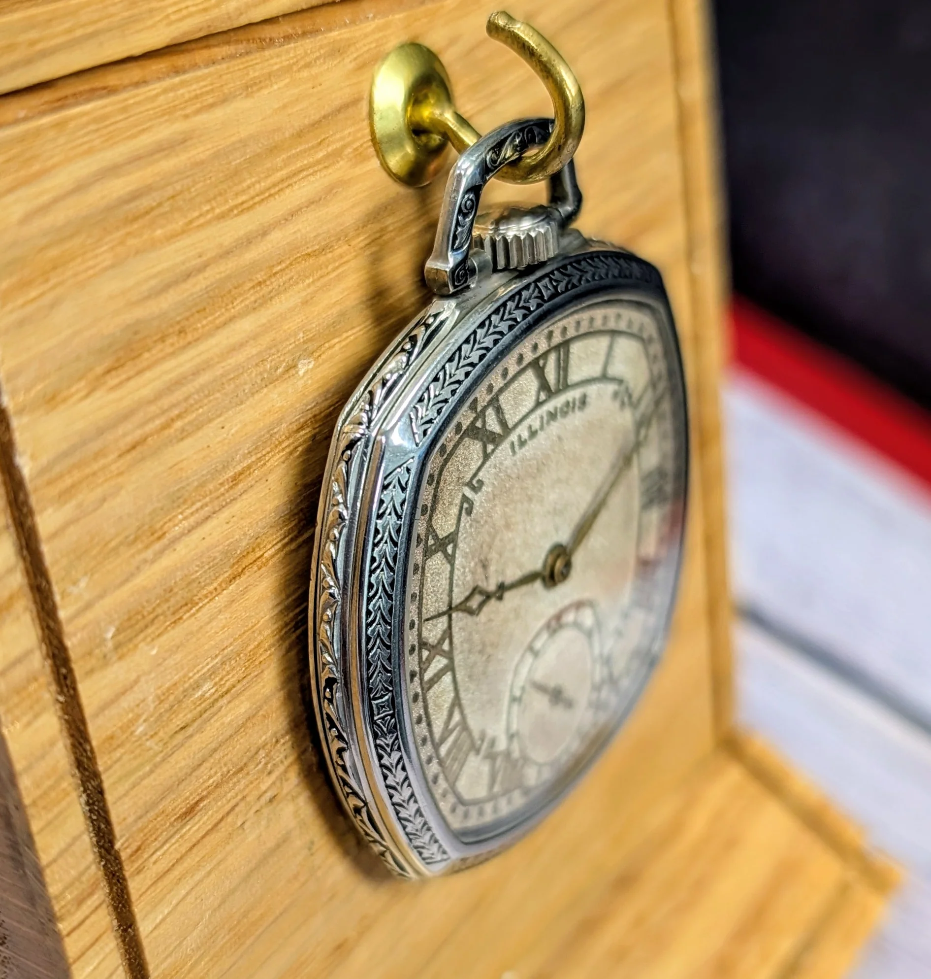 1927 Illinois Marquis Autocrat Dress Pocket Watch Openface 12s Grade 522 17 Jewels Adj. 3 Pos. - Image 3