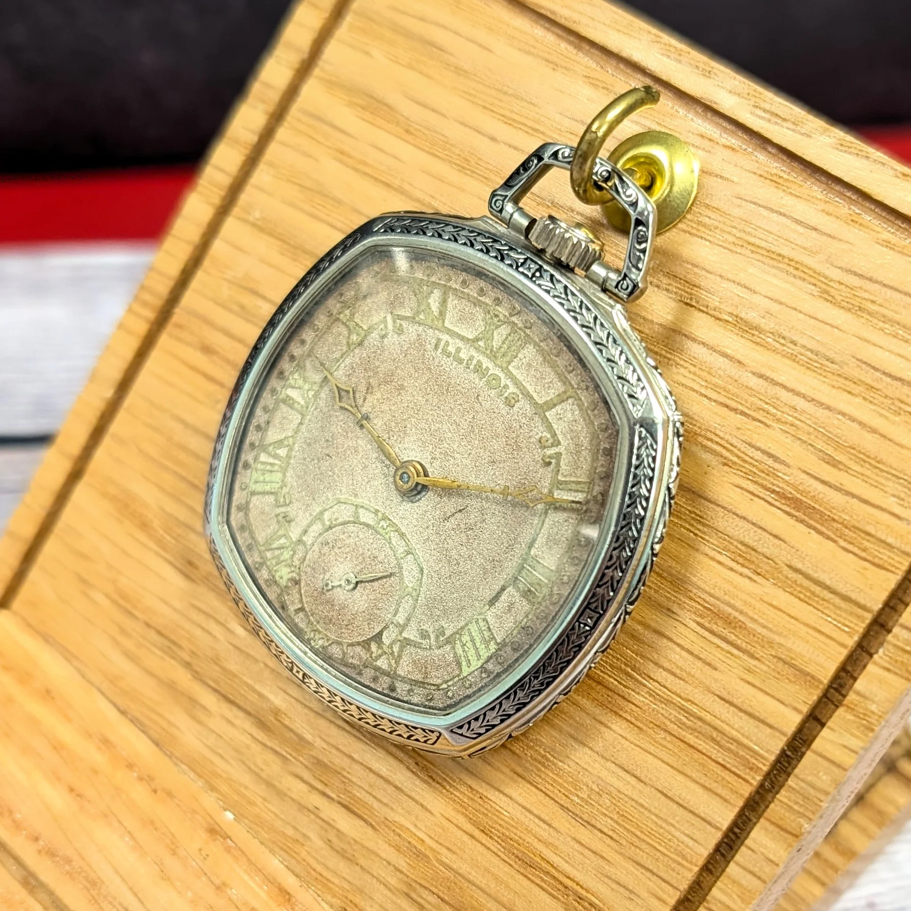 1927 Illinois Marquis Autocrat Dress Pocket Watch Openface 12s Grade 522 17 Jewels Adj. 3 Pos. - Image 6
