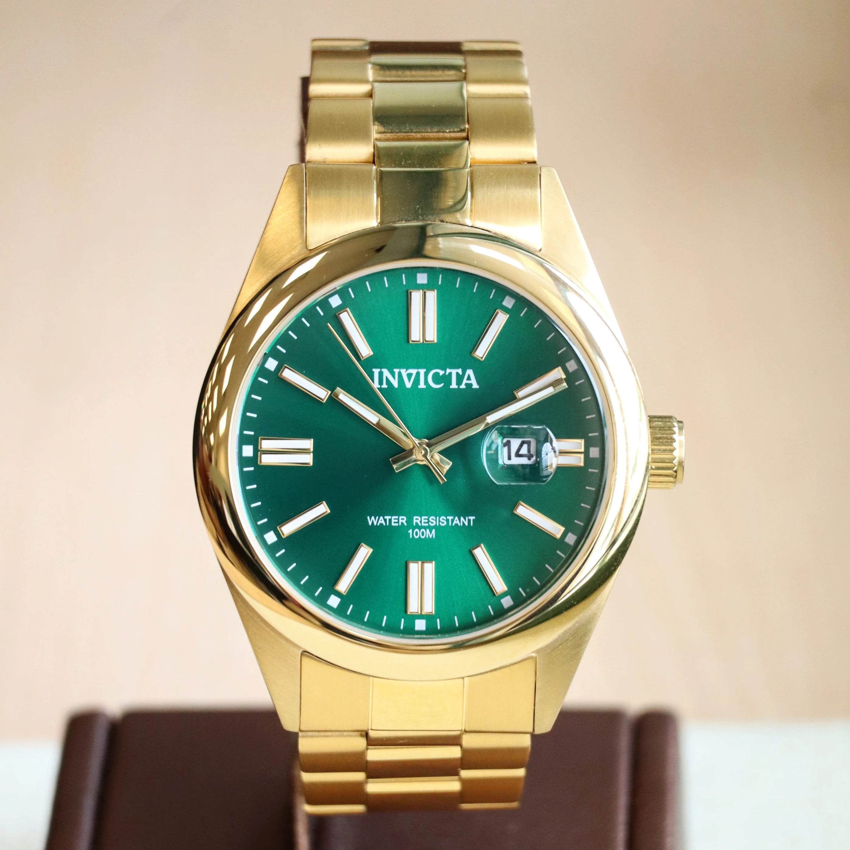INVICTA Pro Diver Men's Watch Quartz Green Dial ALL S.S. Wristwatch Ref. 38464 - ALL Original! - Image 4