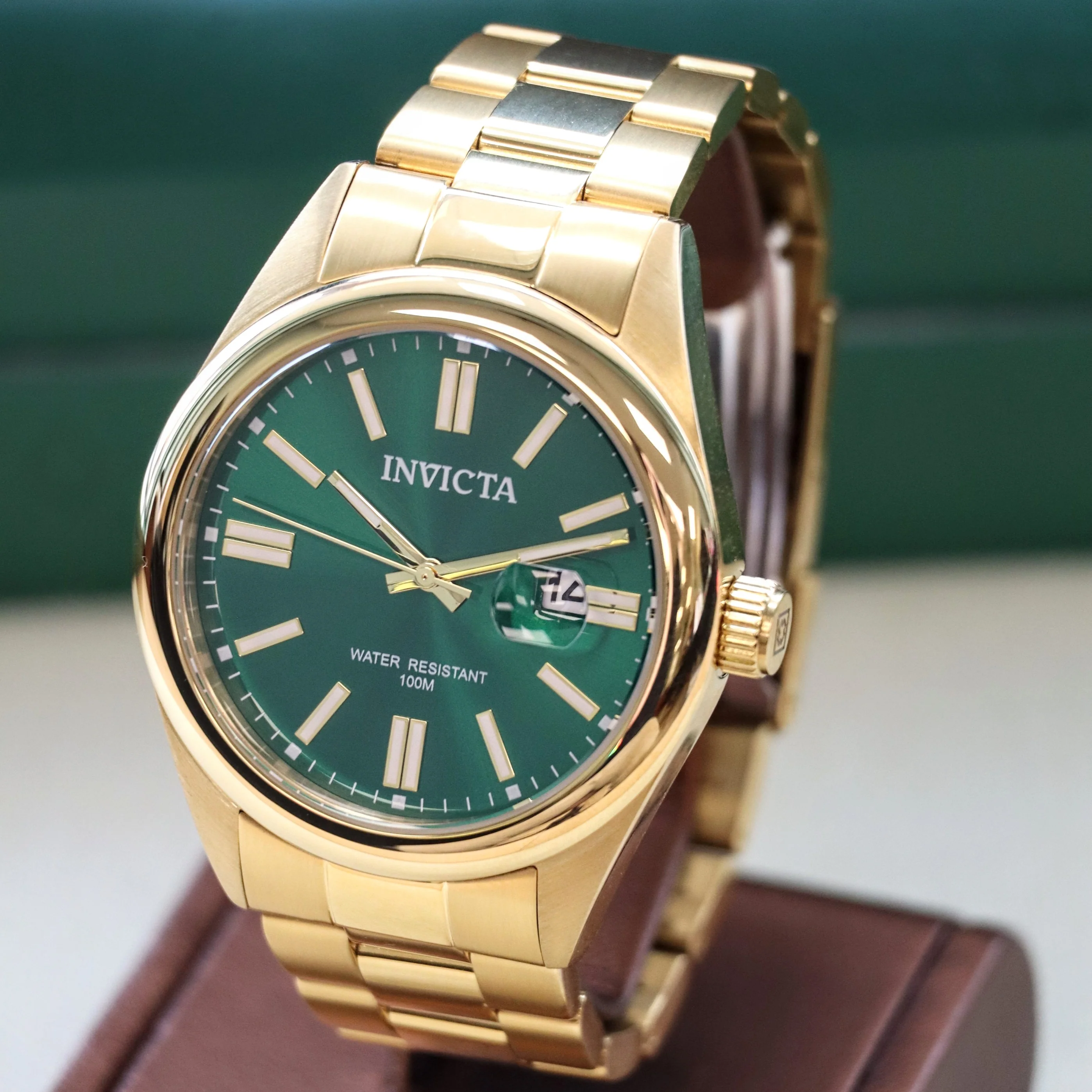 INVICTA Pro Diver Men's Watch Quartz Green Dial ALL S.S. Wristwatch Ref. 38464 - ALL Original! - Image 5