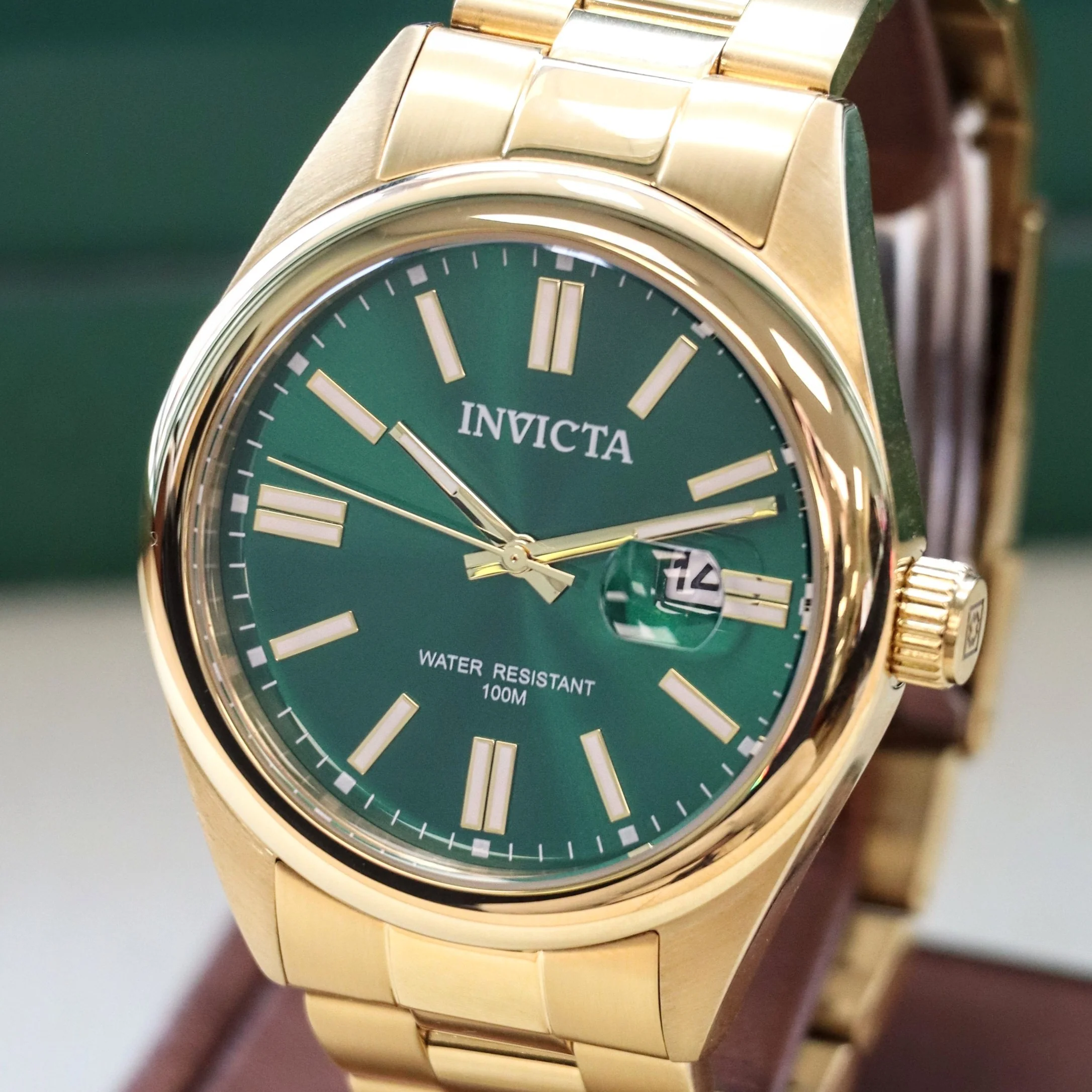 INVICTA Pro Diver Men's Watch Quartz Green Dial ALL S.S. Wristwatch Ref. 38464 - ALL Original! - Image 6