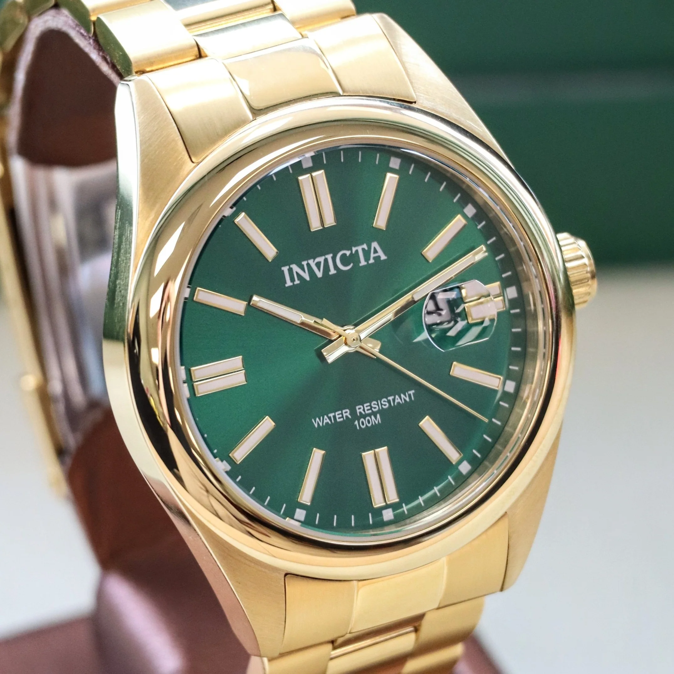 INVICTA Pro Diver Men's Watch Quartz Green Dial ALL S.S. Wristwatch Ref. 38464 - ALL Original! - Image 8