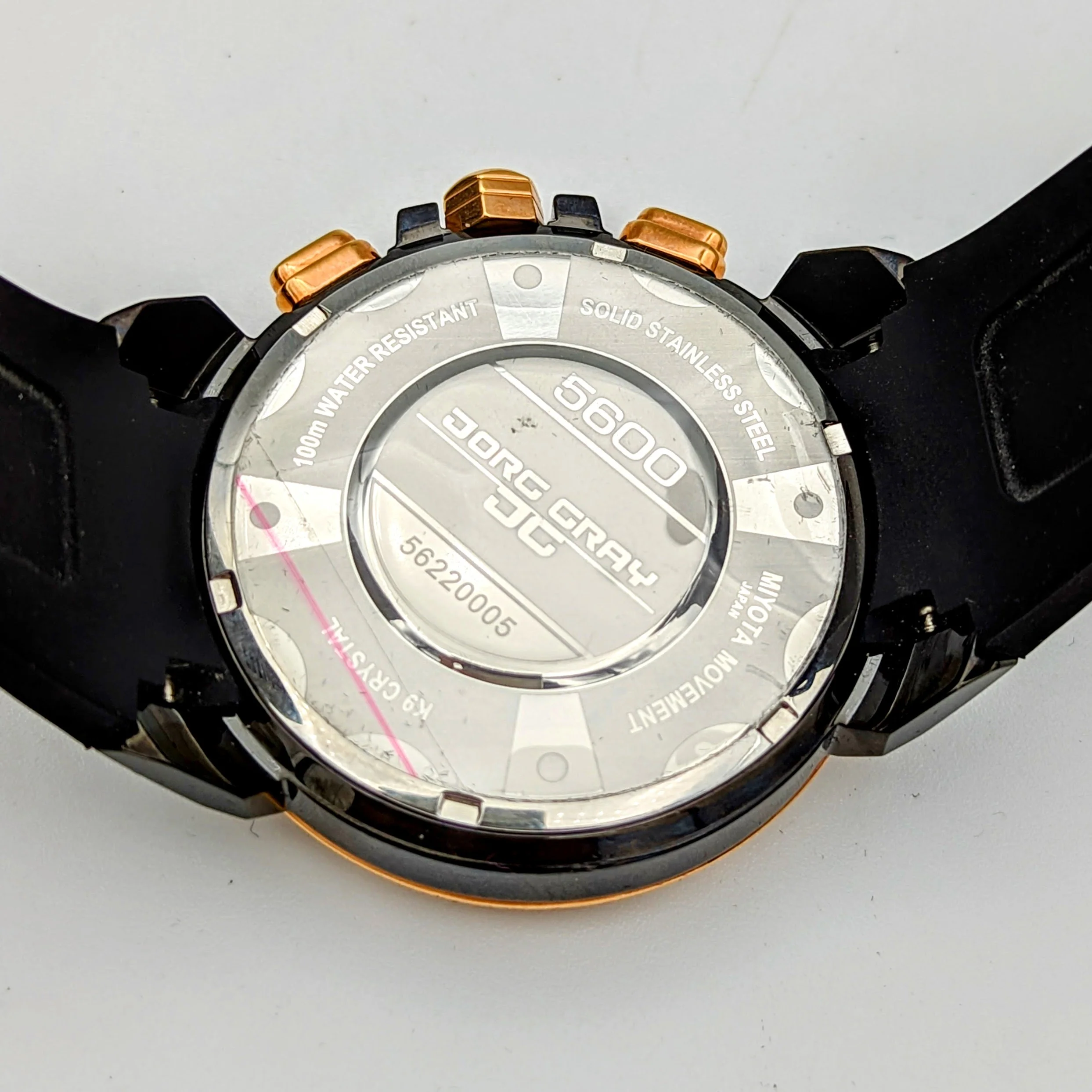 JORG GRAY Chronograph Watch JG5600 Series Two-Tone S.S. Case 47.5mm Wristwatch - Image 12