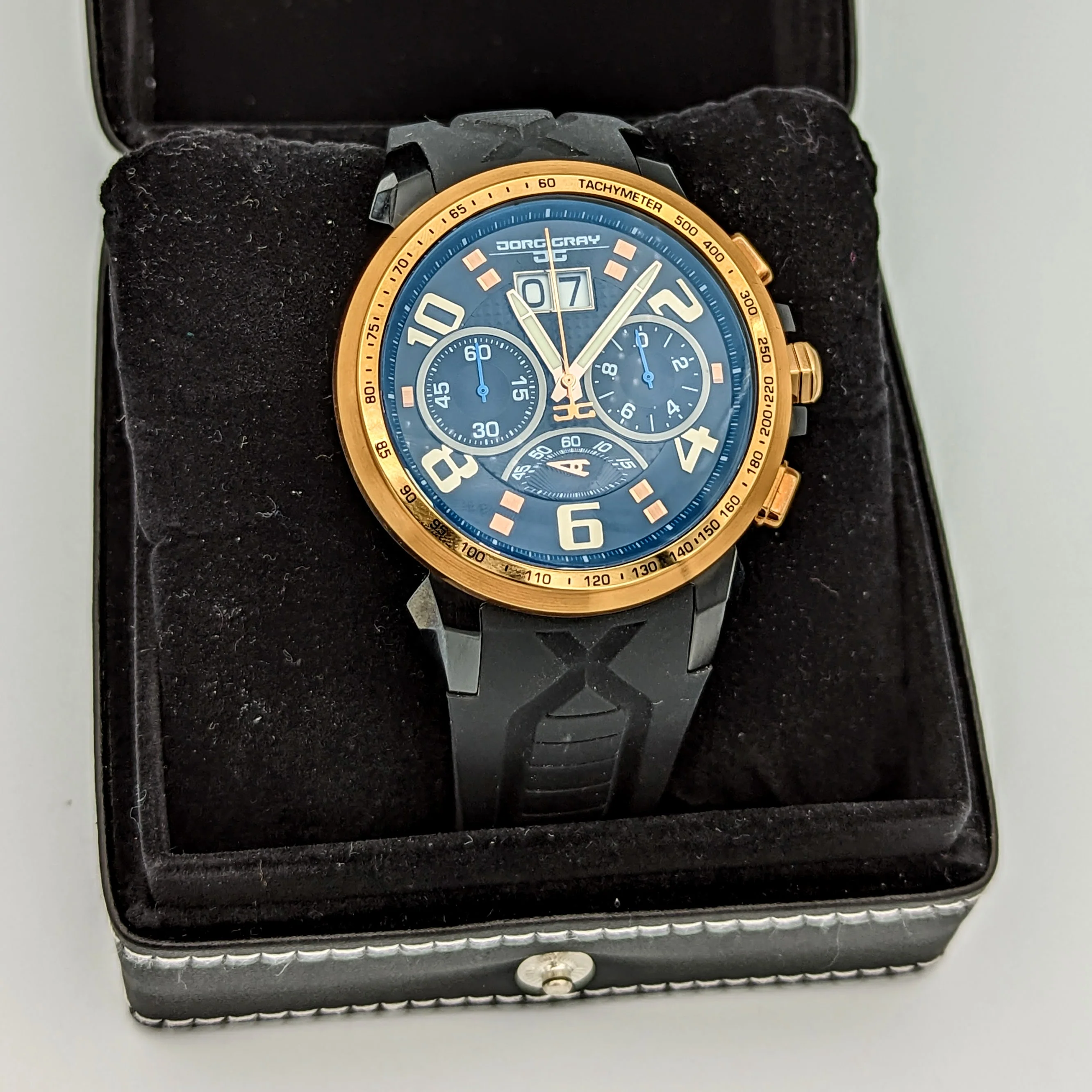 JORG GRAY Chronograph Watch JG5600 Series Two-Tone S.S. Case 47.5mm Wristwatch - Image 3