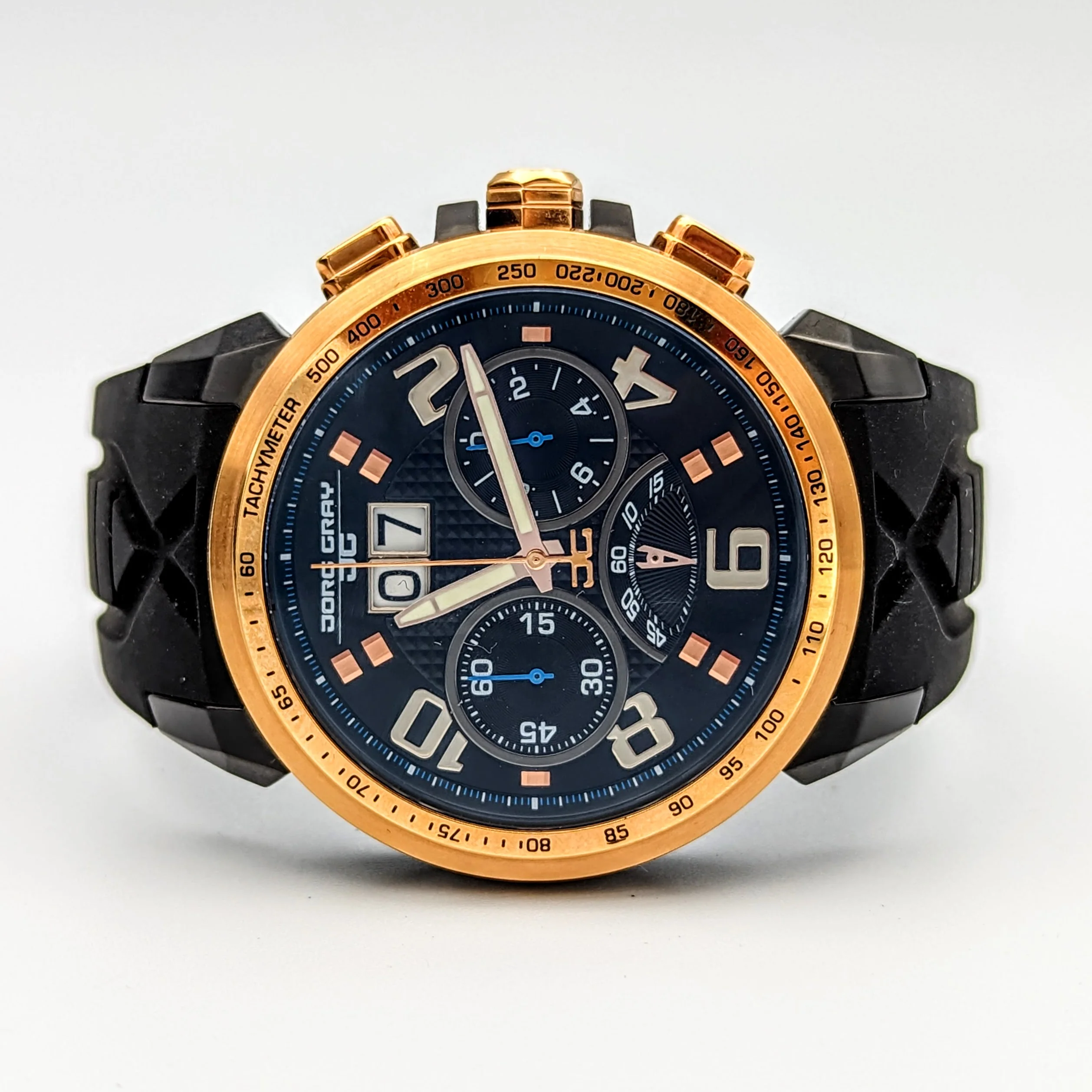 JORG GRAY Chronograph Watch JG5600 Series Two-Tone S.S. Case 47.5mm Wristwatch - Image 5