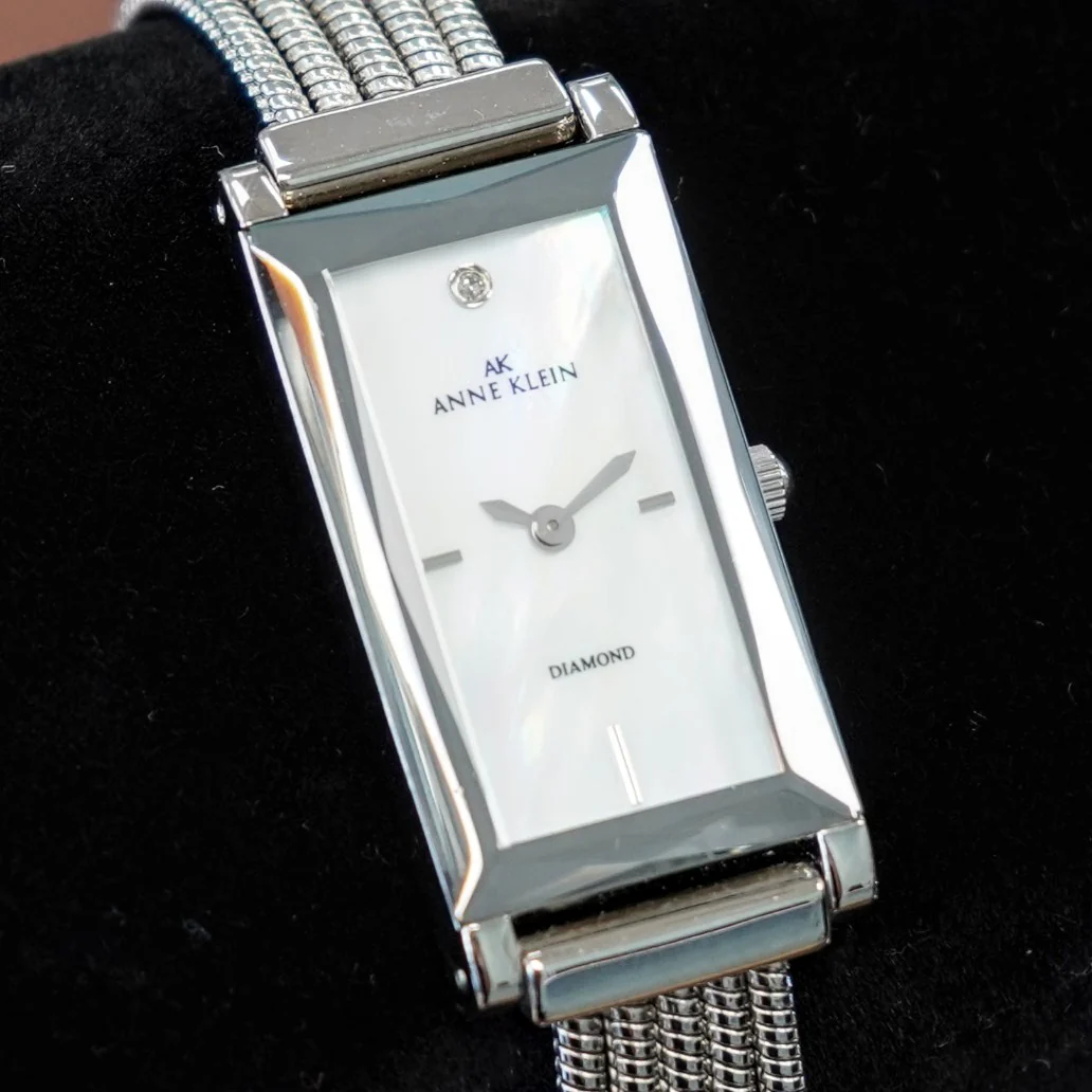 Ladies AK ANNE KLEIN Diamond Watch Multi Chain Bracelet Quartz Wristwatch - 10/8551VX00A - Image 3