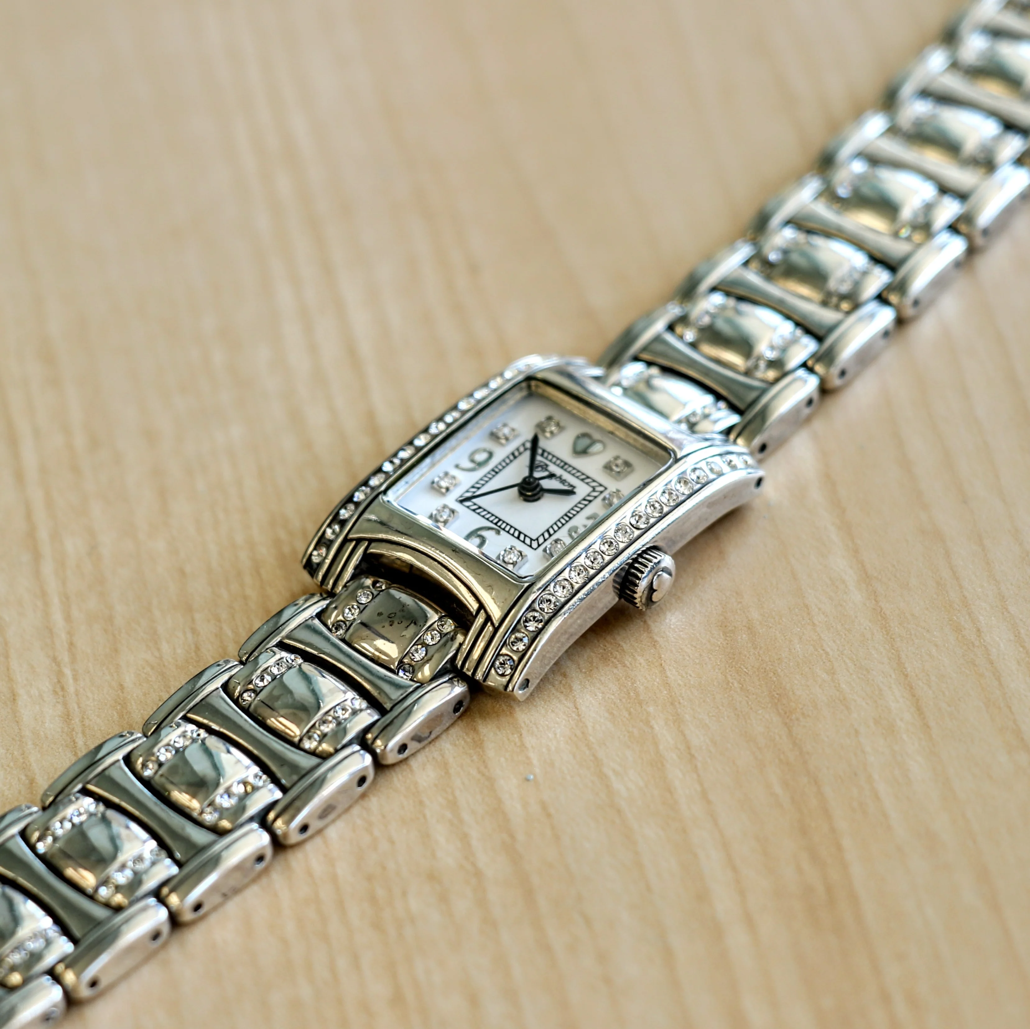 Ladies BRIGHTON "Turin" Watch Solid Silver and Swarovski Crystals Wristwatch - Image 10
