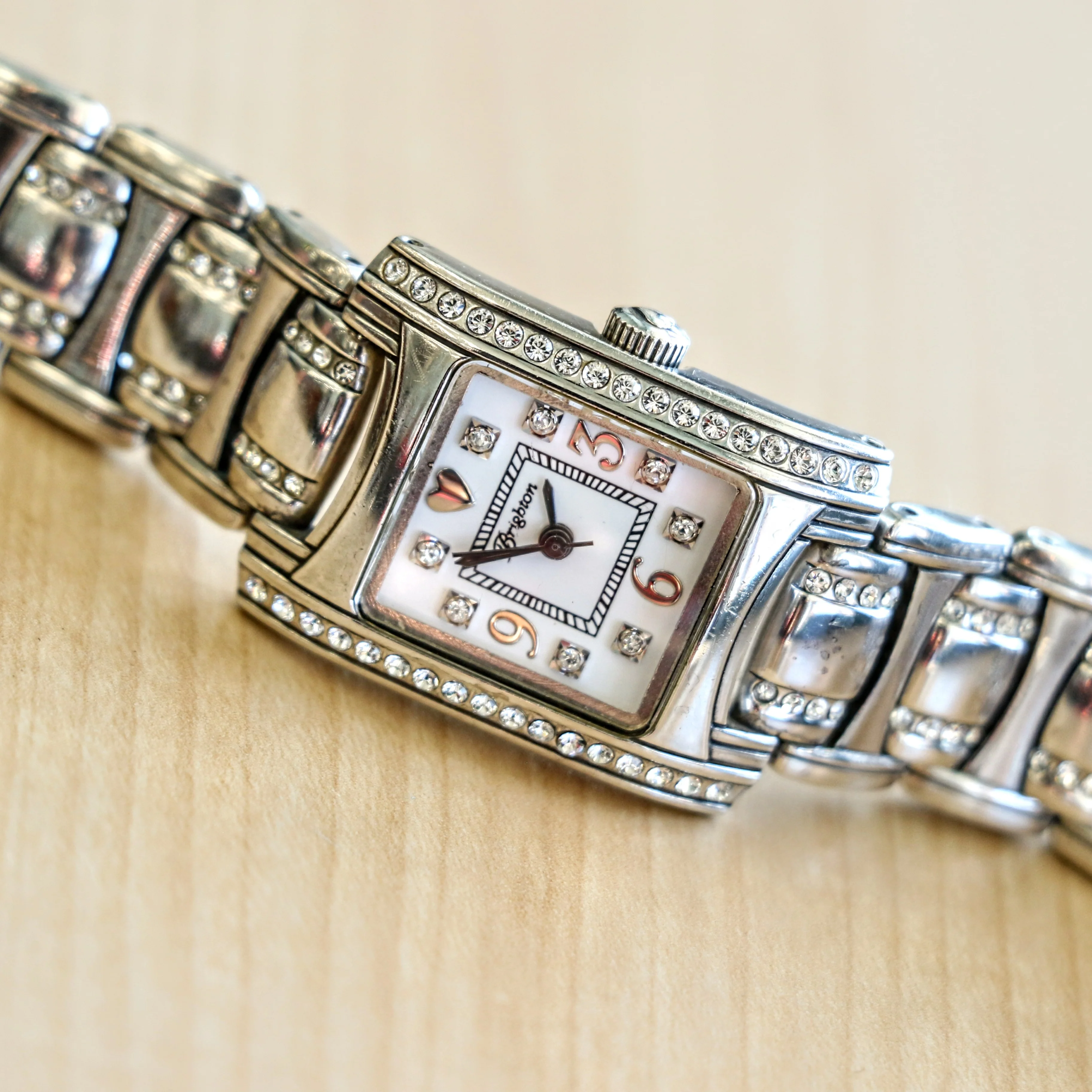 Ladies BRIGHTON "Turin" Watch Solid Silver and Swarovski Crystals Wristwatch - Image 11
