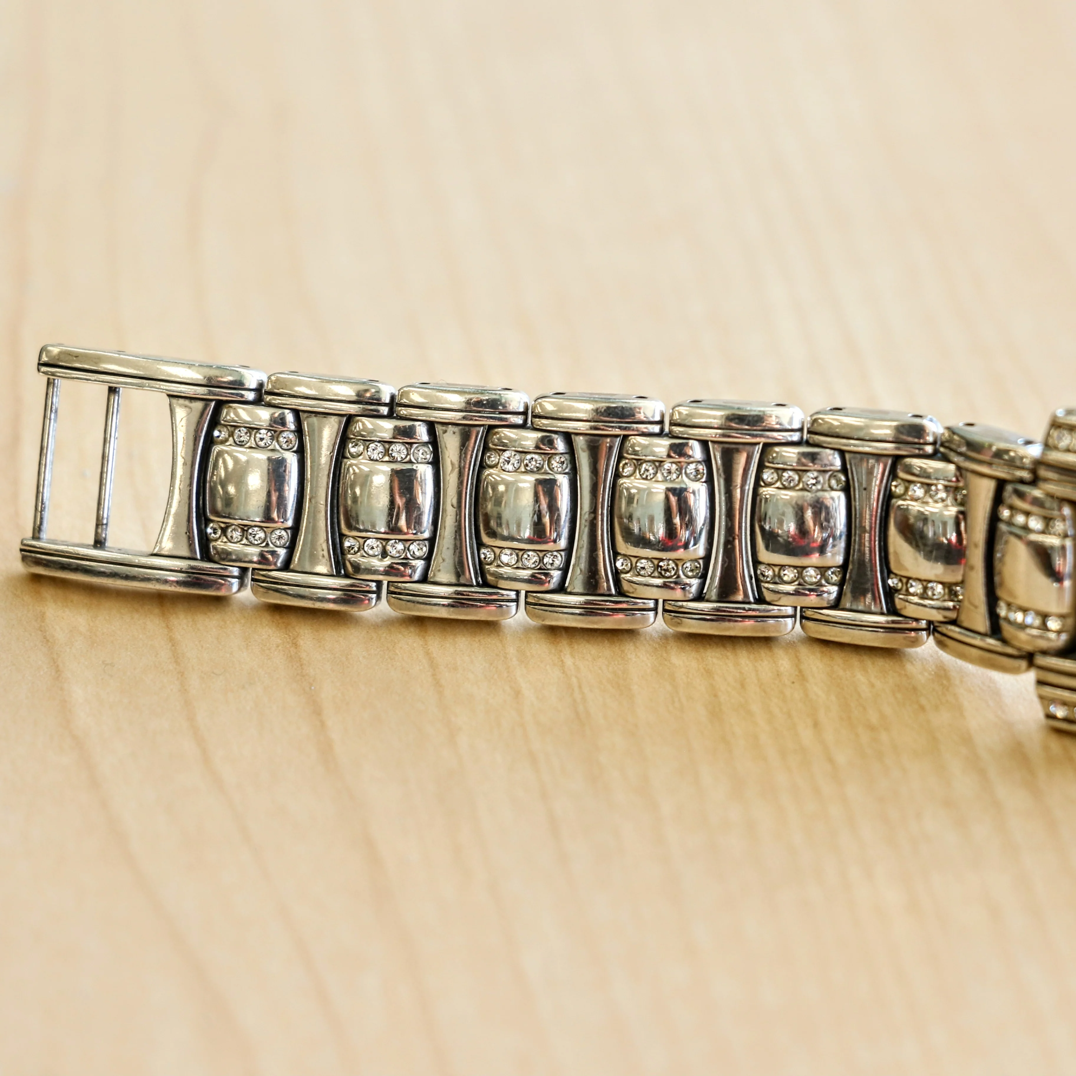 Ladies BRIGHTON "Turin" Watch Solid Silver and Swarovski Crystals Wristwatch - Image 12