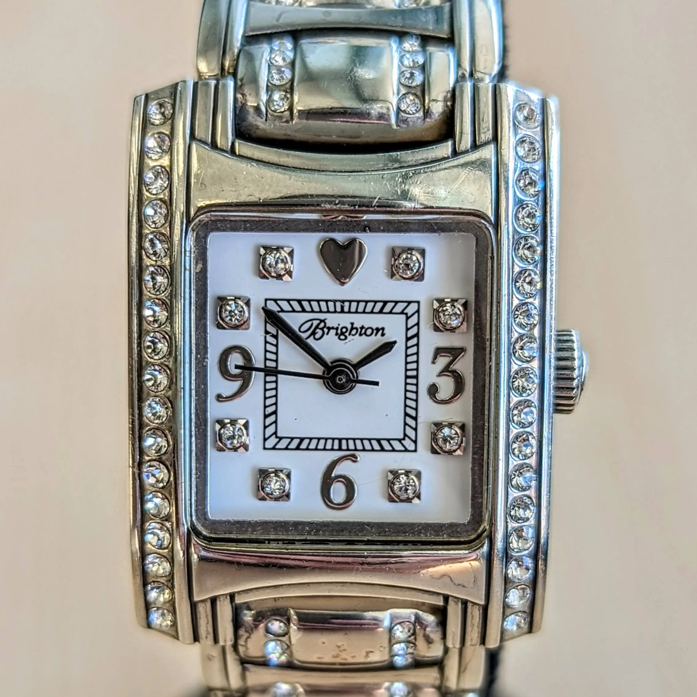 Ladies BRIGHTON "Turin" Watch Solid Silver and Swarovski Crystals Wristwatch - Image 3