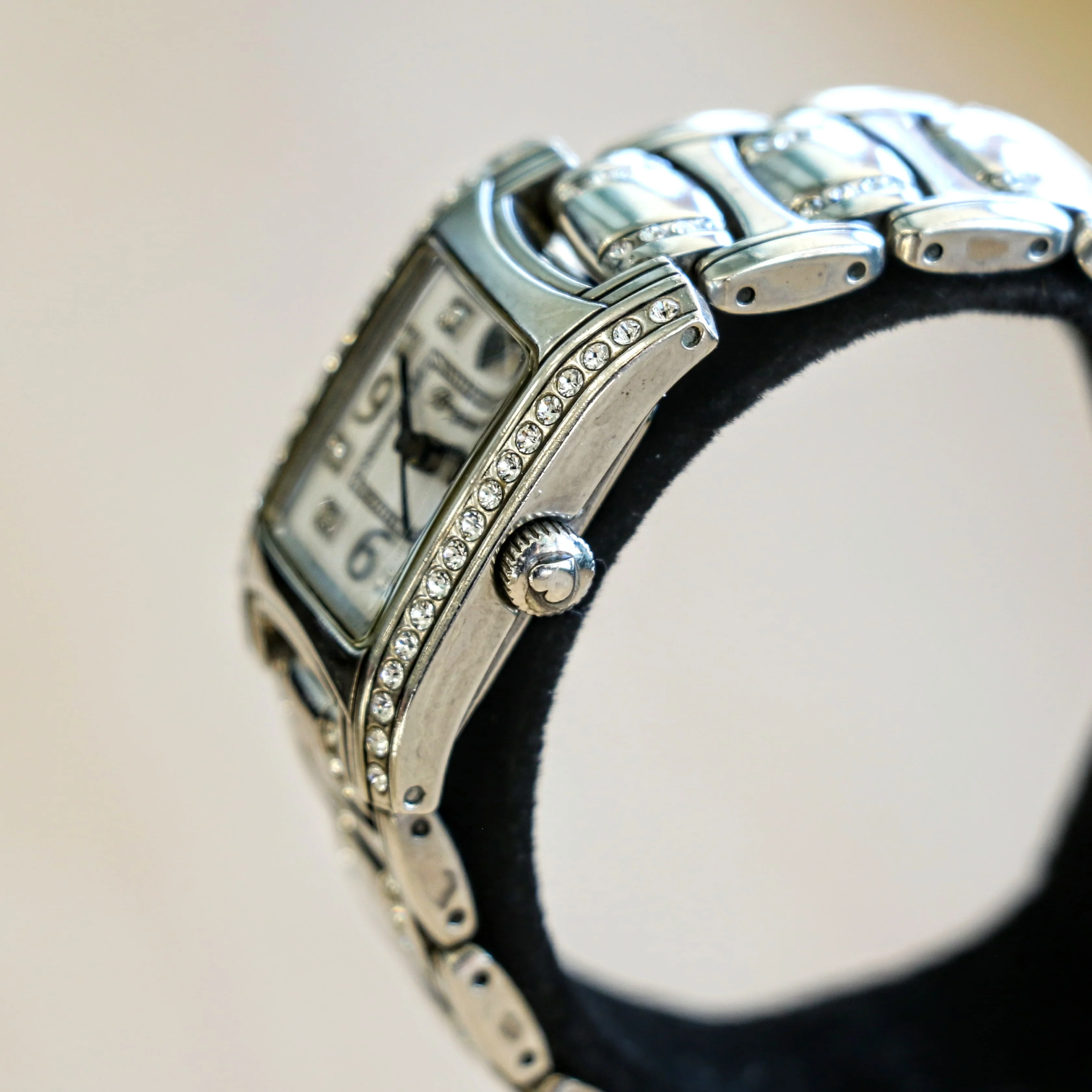 Ladies BRIGHTON "Turin" Watch Solid Silver and Swarovski Crystals Wristwatch - Image 6
