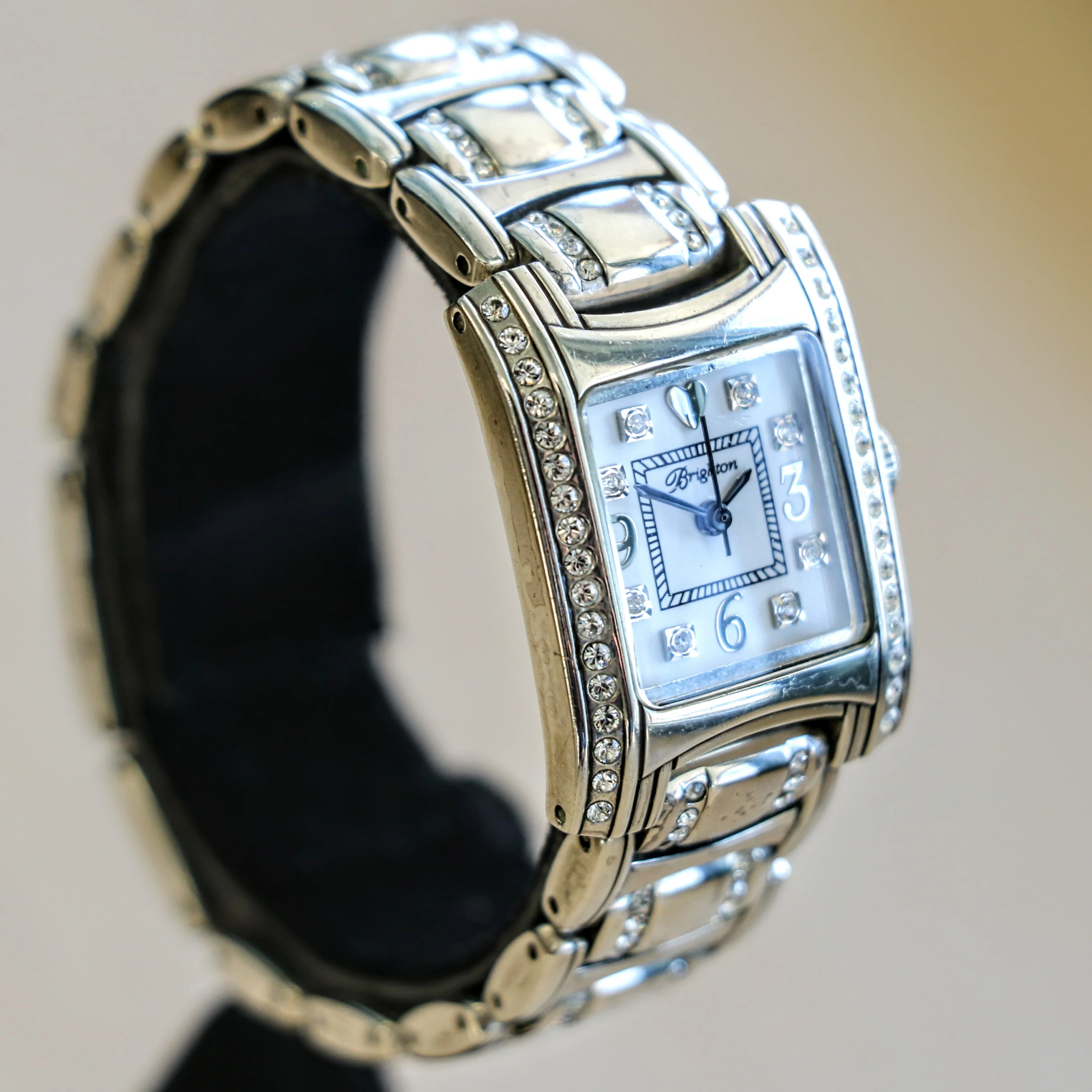 Ladies BRIGHTON "Turin" Watch Solid Silver and Swarovski Crystals Wristwatch - Image 8
