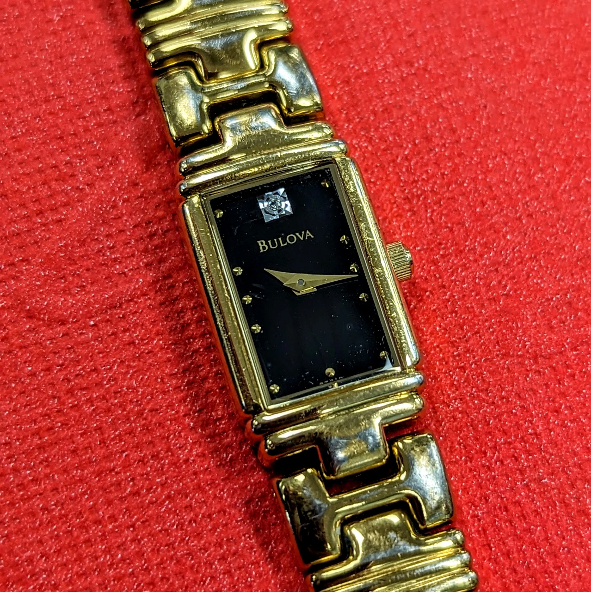 Ladies Bulova Watch Diamond Dial Quartz Wristwatch - Image 2