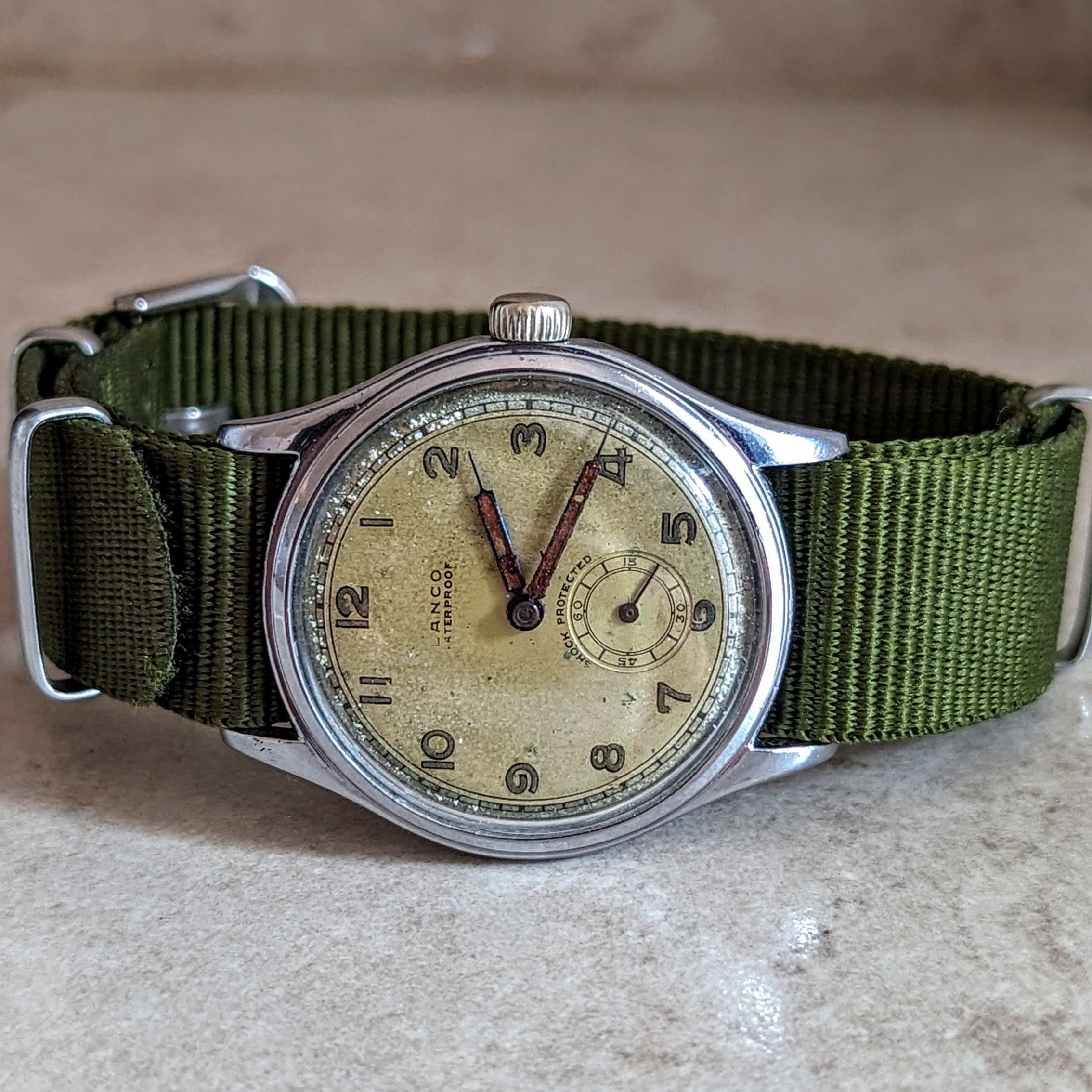 LANCO Waterproof Watch 15 Rubis Cal. 1022 ShockProtected Military Style Wristwatch - Image 10