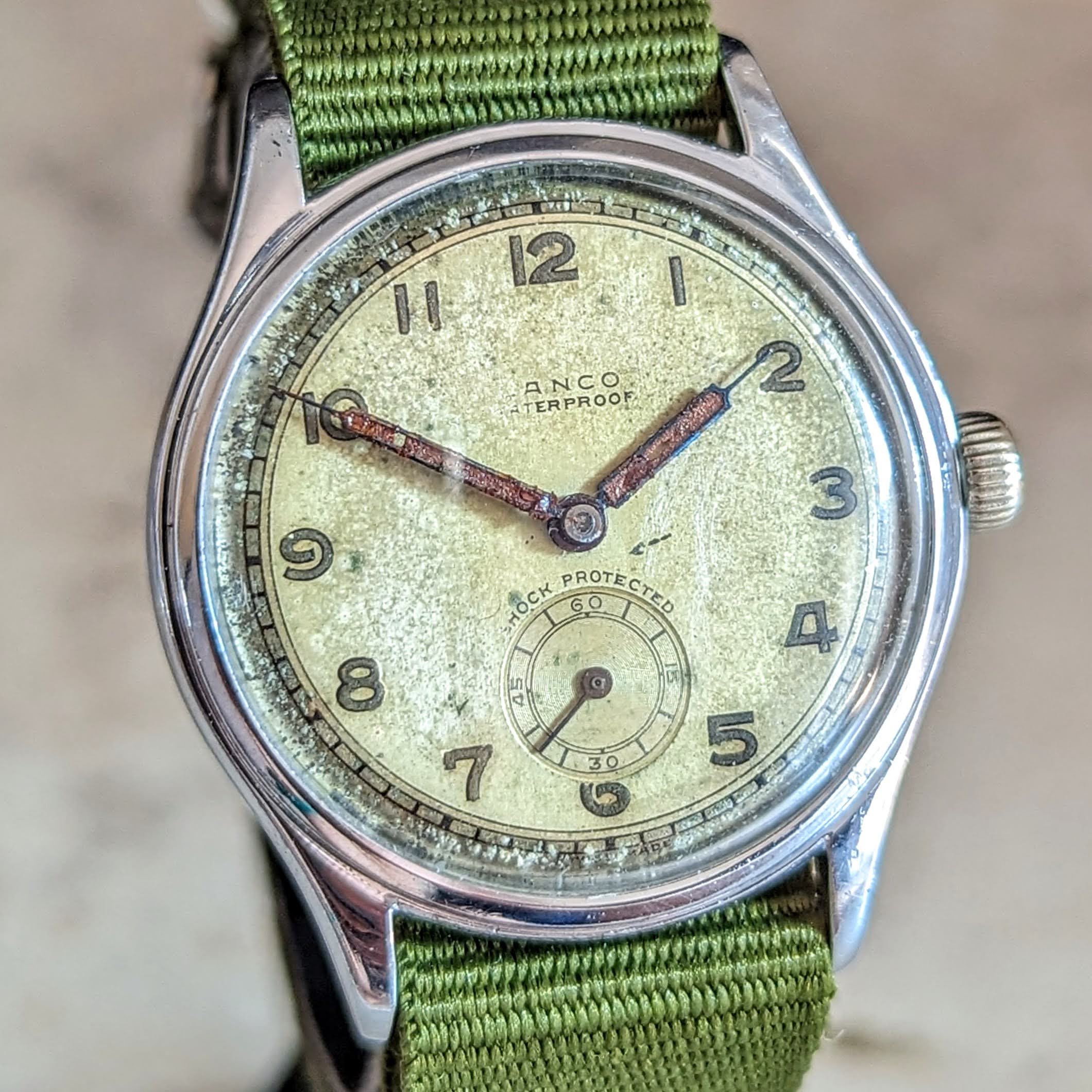 LANCO Waterproof Watch 15 Rubis Cal. 1022 ShockProtected Military Style Wristwatch - Image 3
