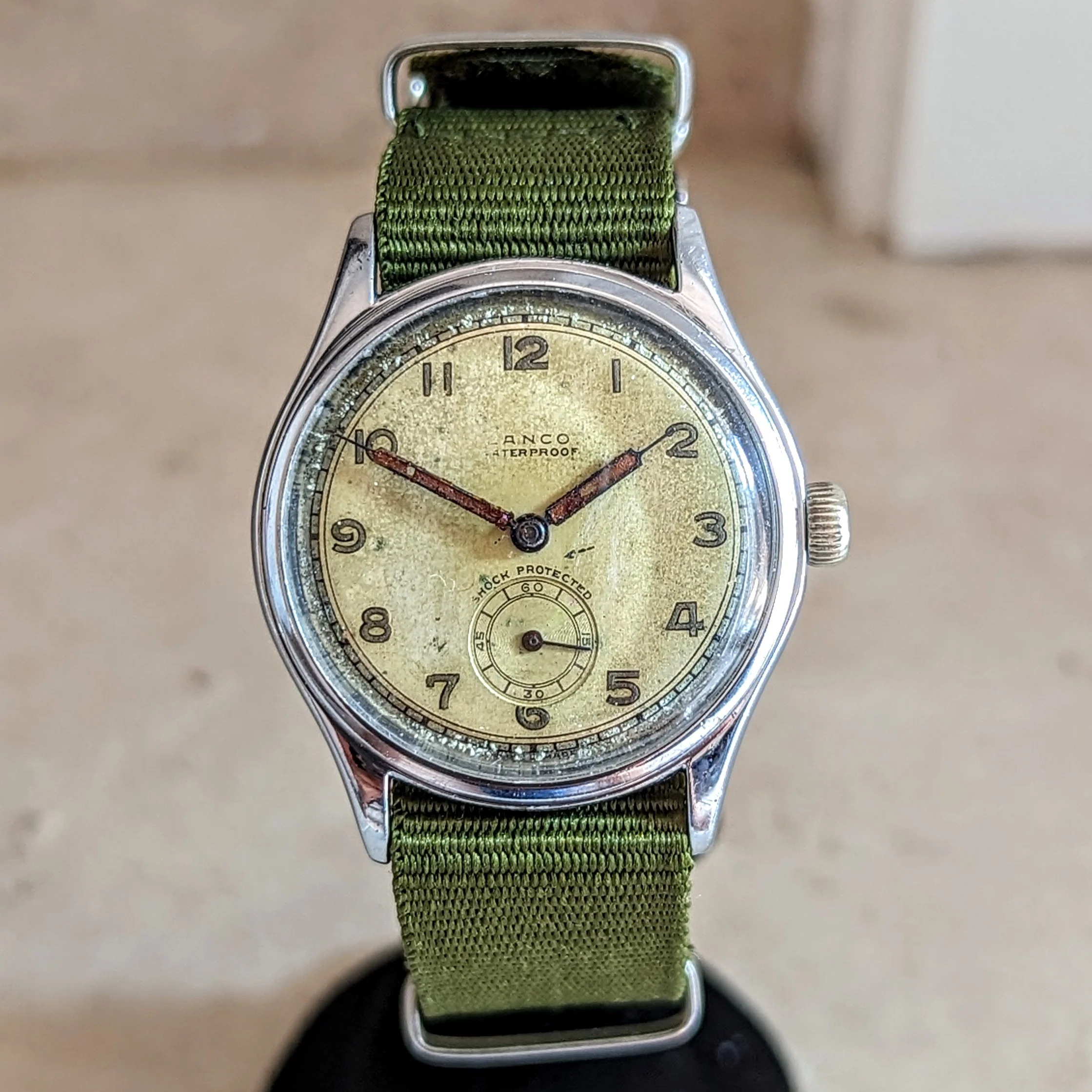 LANCO Waterproof Watch 15 Rubis Cal. 1022 ShockProtected Military Style Wristwatch - Image 7